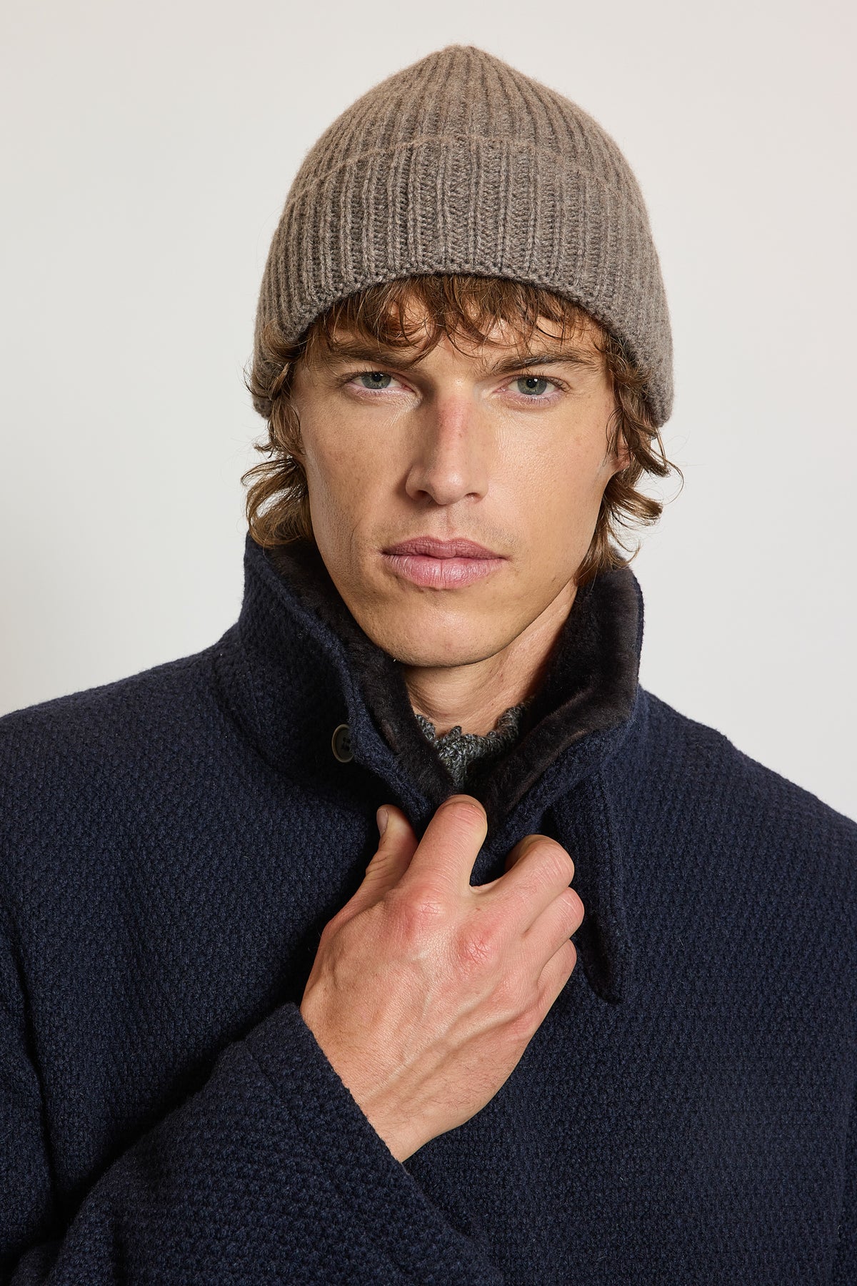CASHMERE BEANIE TAUPE
