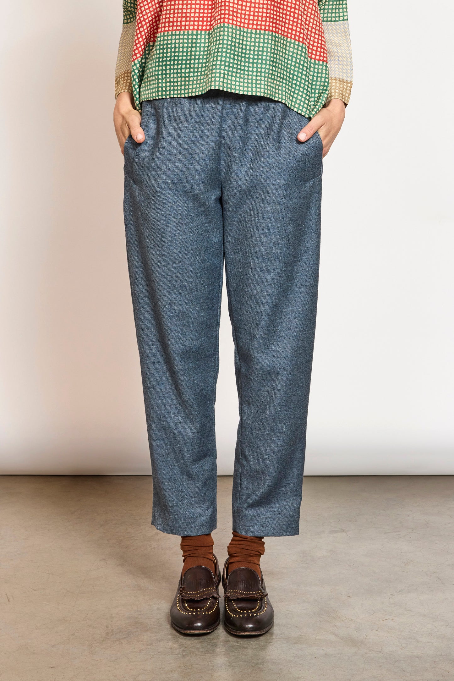 PANTALON LAINE CACHEMIRE Lavée