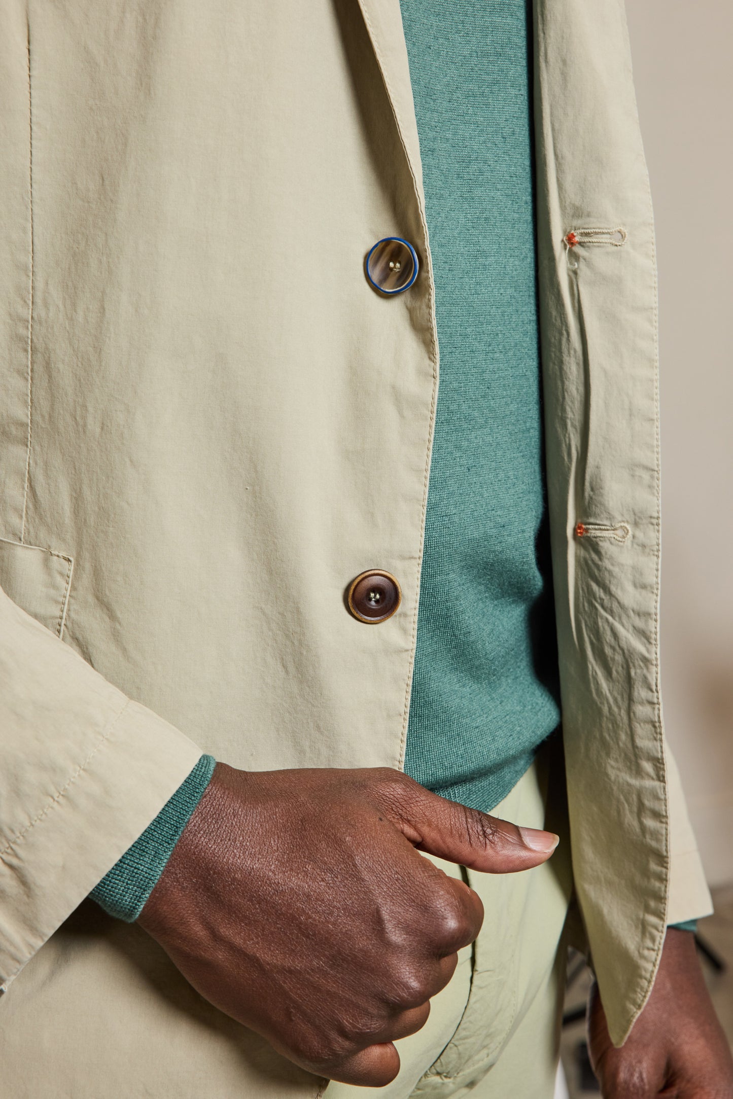 VESTE POPELINE BEIGE