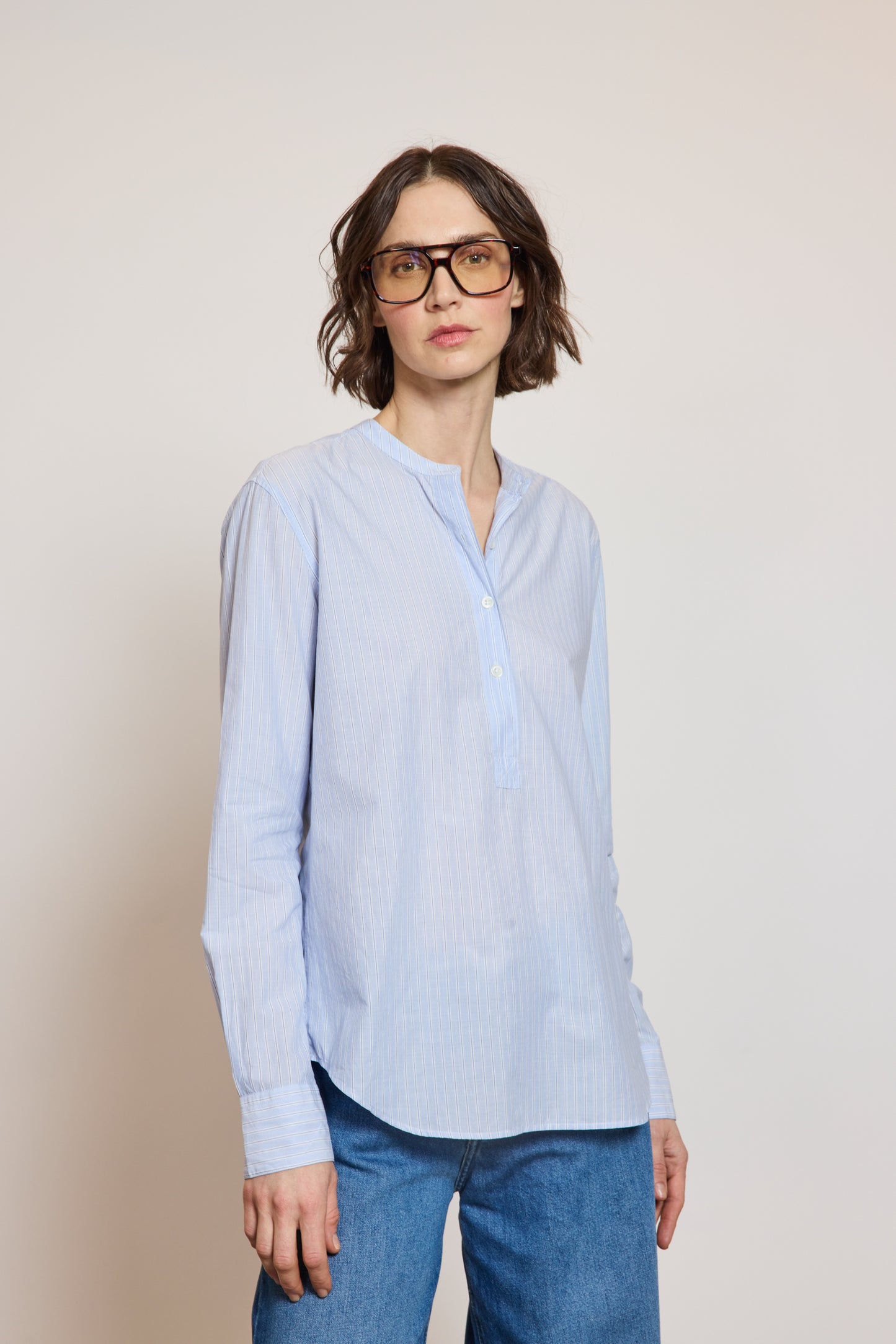 CHEMISE PORTOFINO RAYÉE BLEUE
