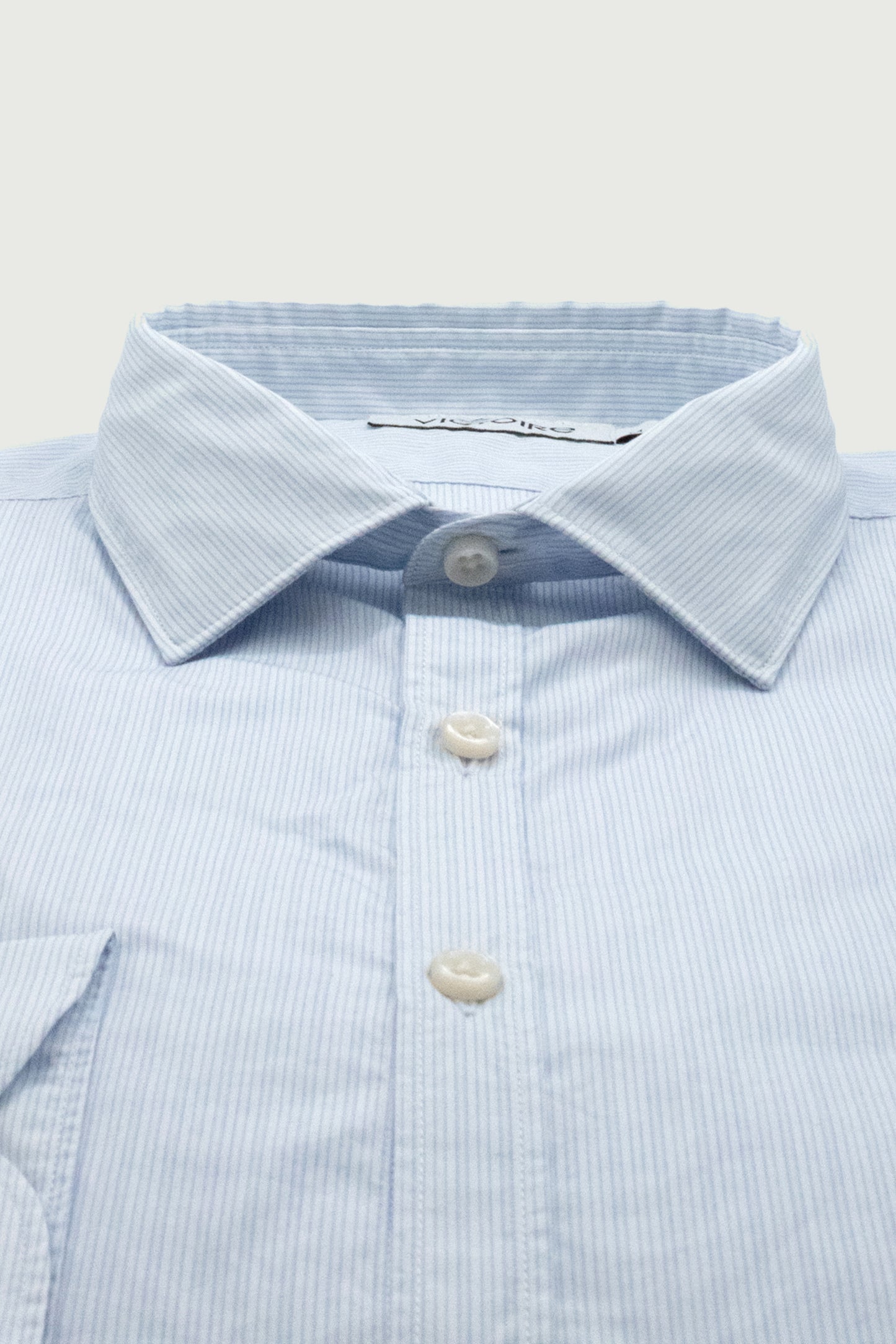 CHEMISE CINTRÉE RAYÉE BLEUE