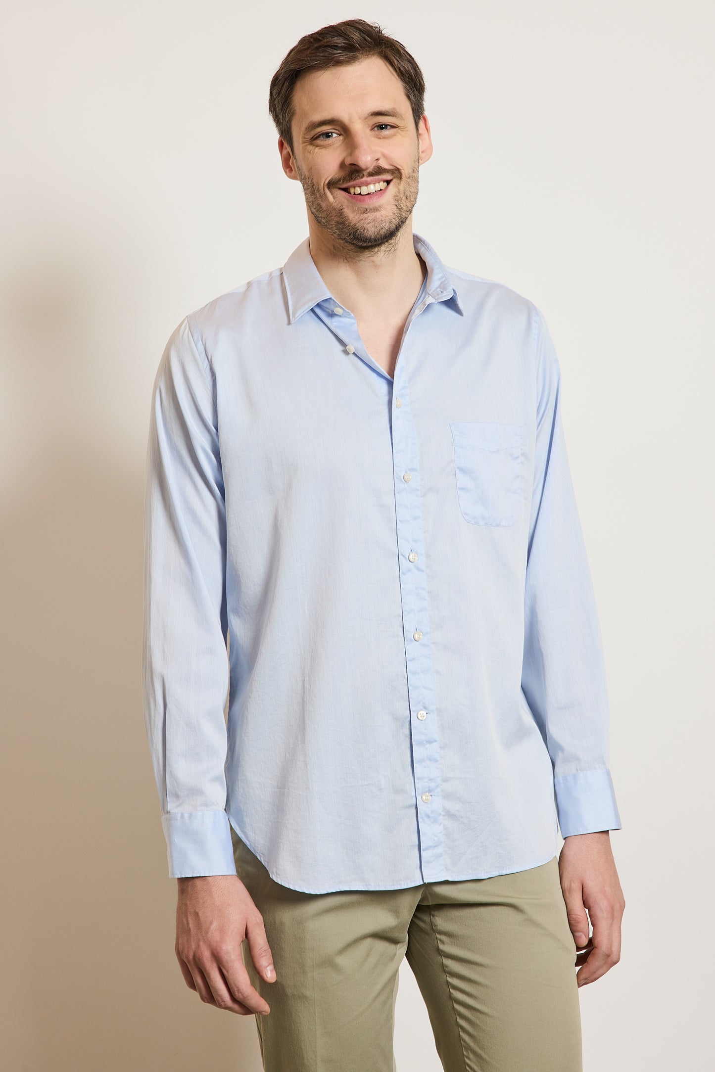 CHEMISE DROITE BLEUE