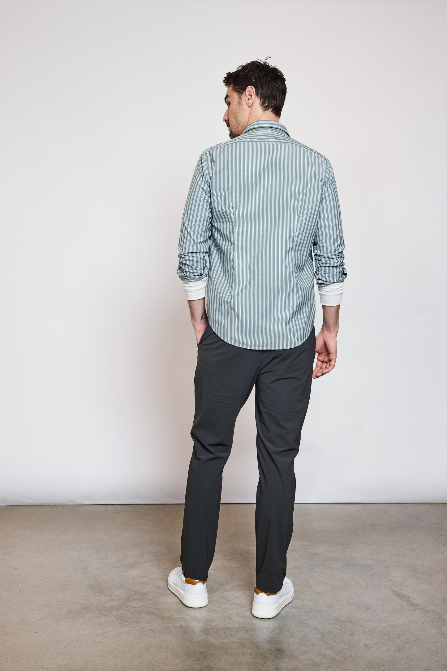CHEMISE AJUSTÉE RAYURES MULTICOLORES