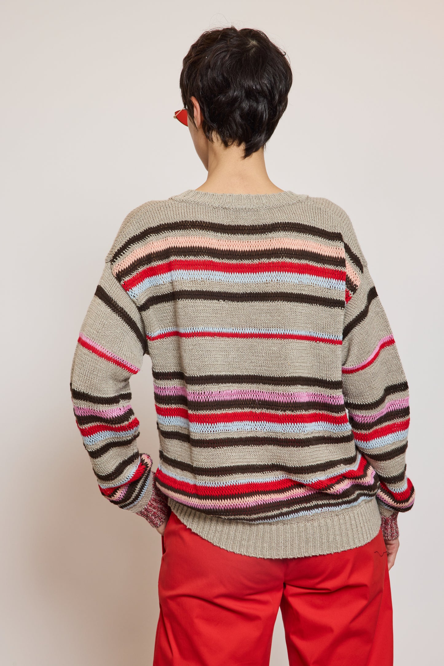 POCKET SWEATER RED