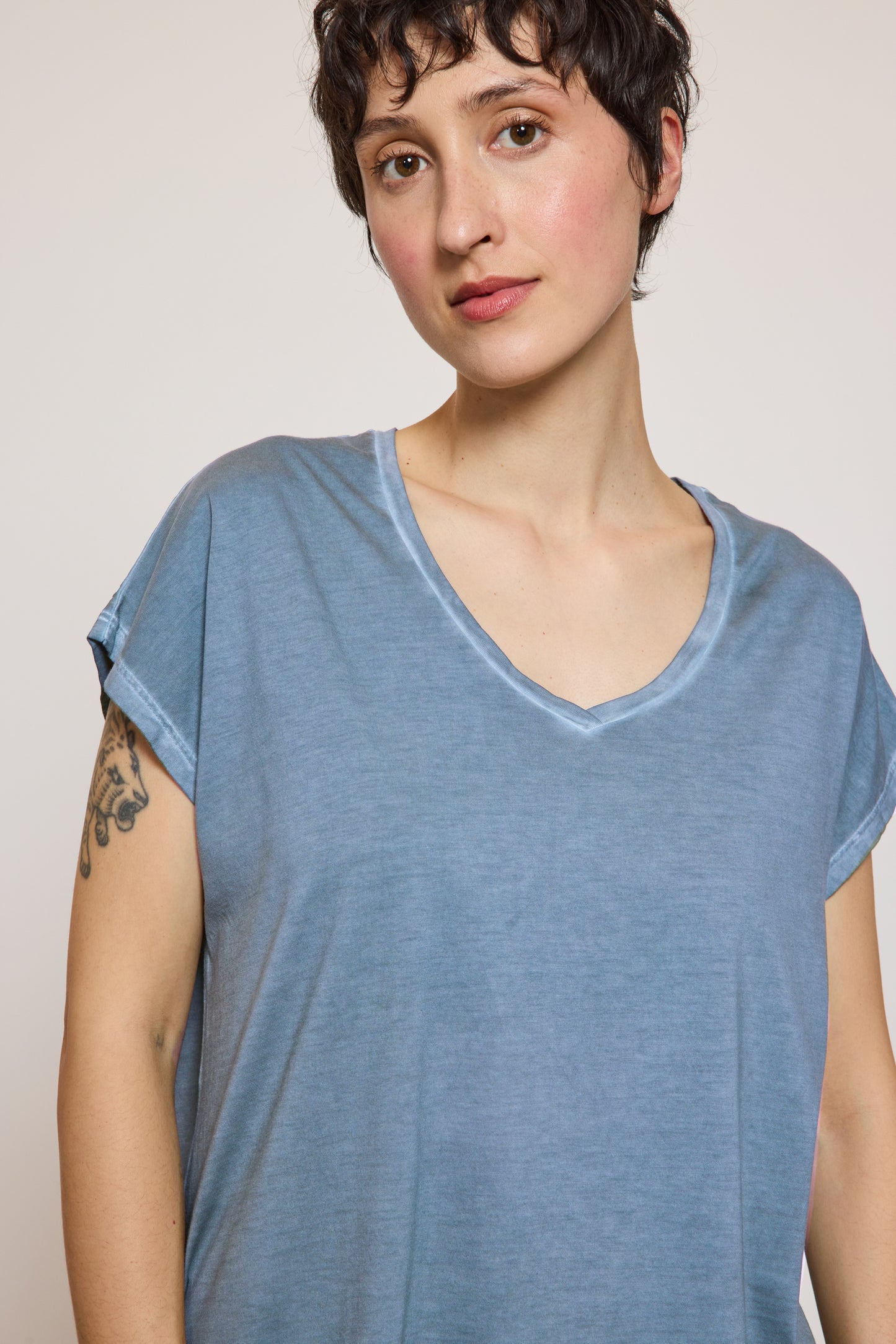 T-SHIRT LOOSE EN COTON PIMA