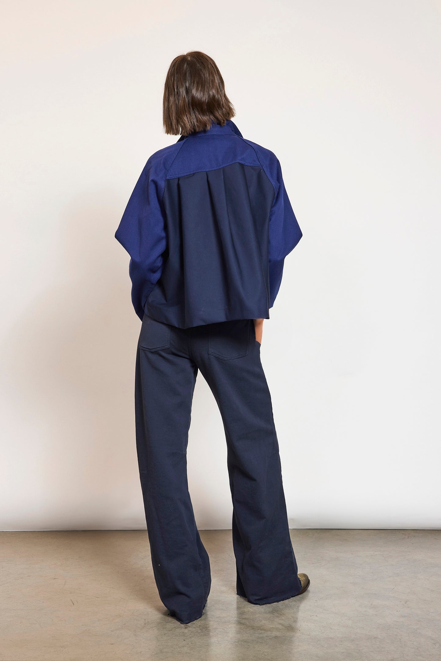 VESTE UPCYCLÉE BLEUE