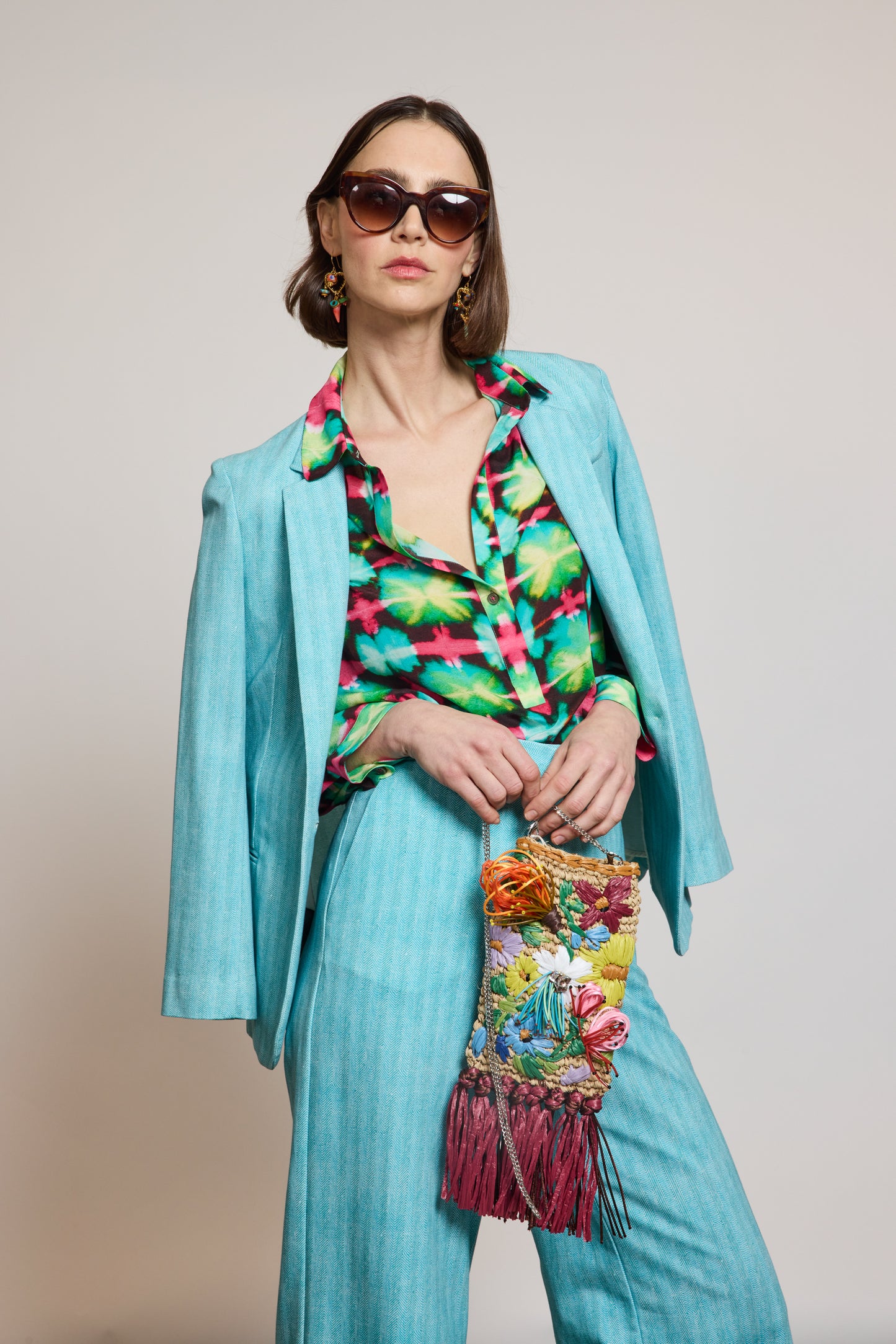 PANIER BRODÉ BORDEAUX