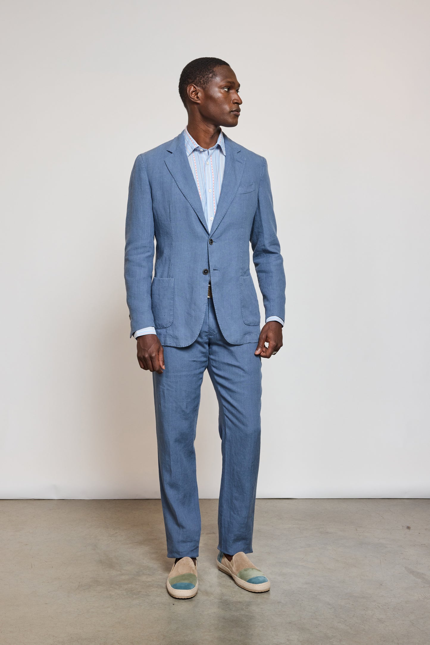 PANTALON EN LIN DENIM