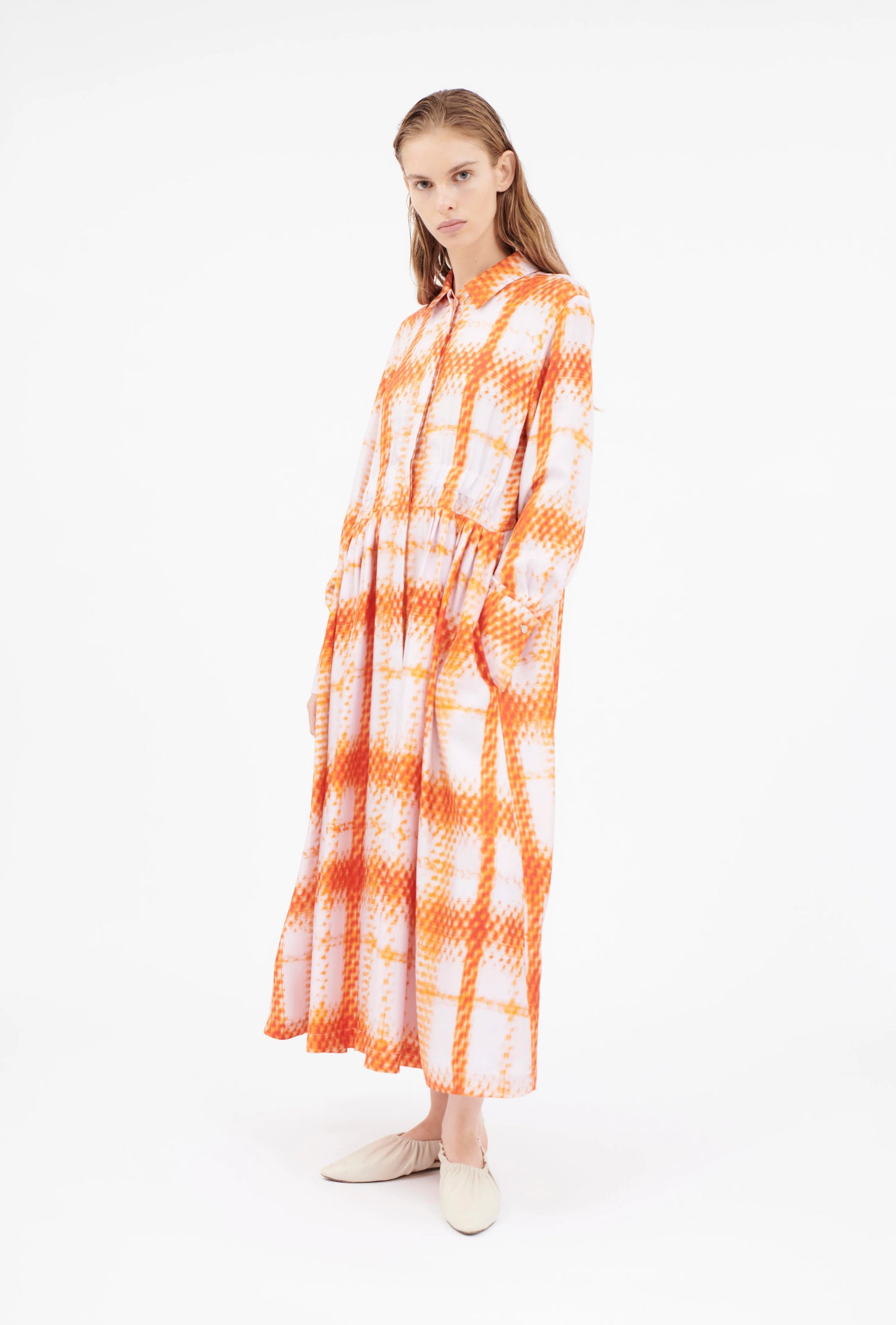 SILK DRESS ORANGE