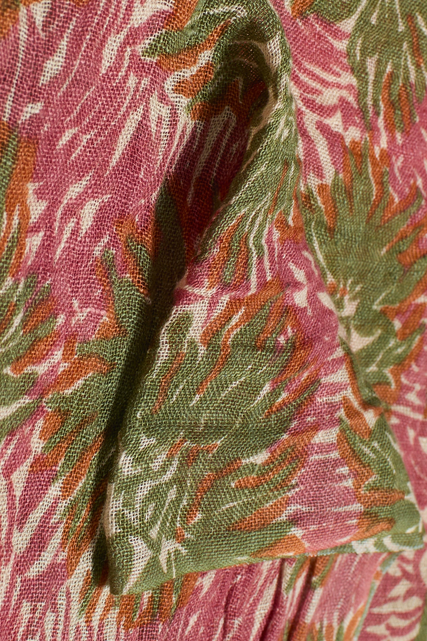 ÉCHARPE EN LN BOIS DE ROSE