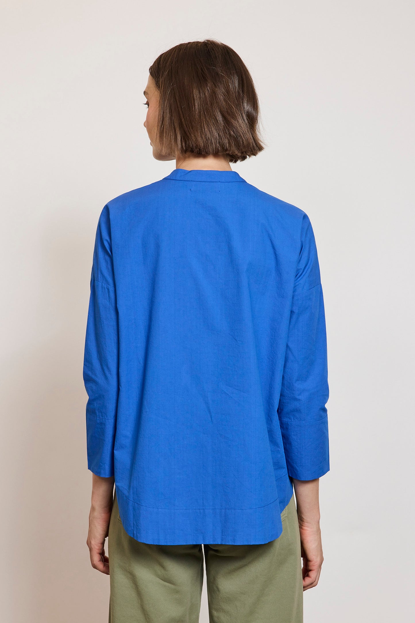 CHEMISE BRODÉE ABORIGÈNE INDIGO