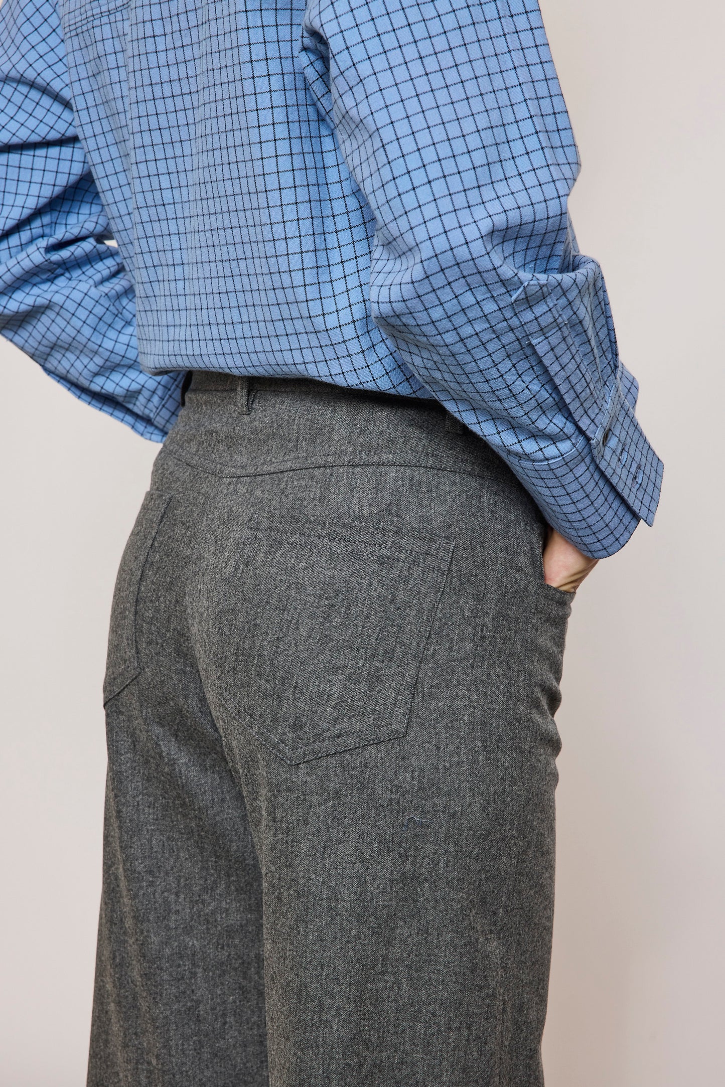 JEAN FLANNELLE CACHEMIRE GRIS