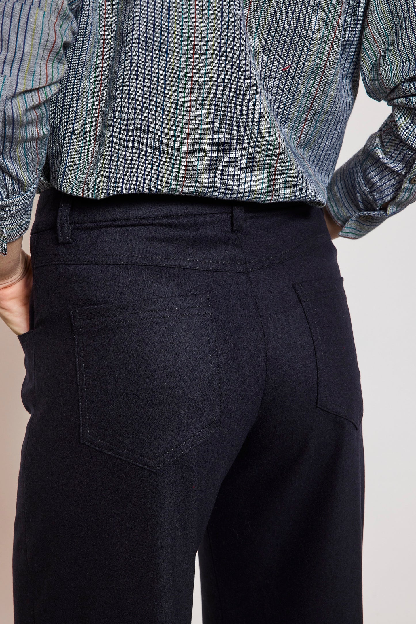 JEAN FLANNELLE CACHEMIRE NAVY