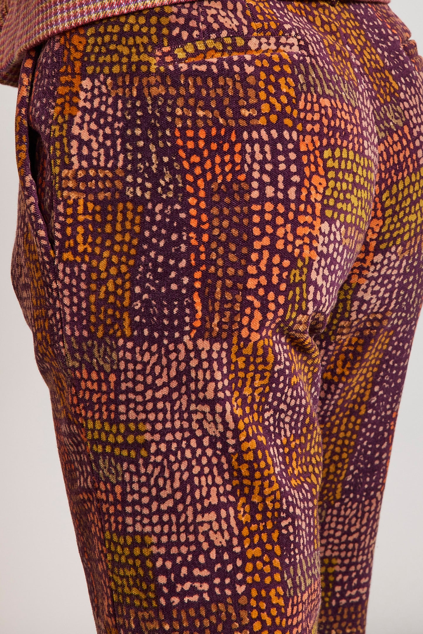 PANTALON EN VELOURS ABORIGÈNE CHOCO