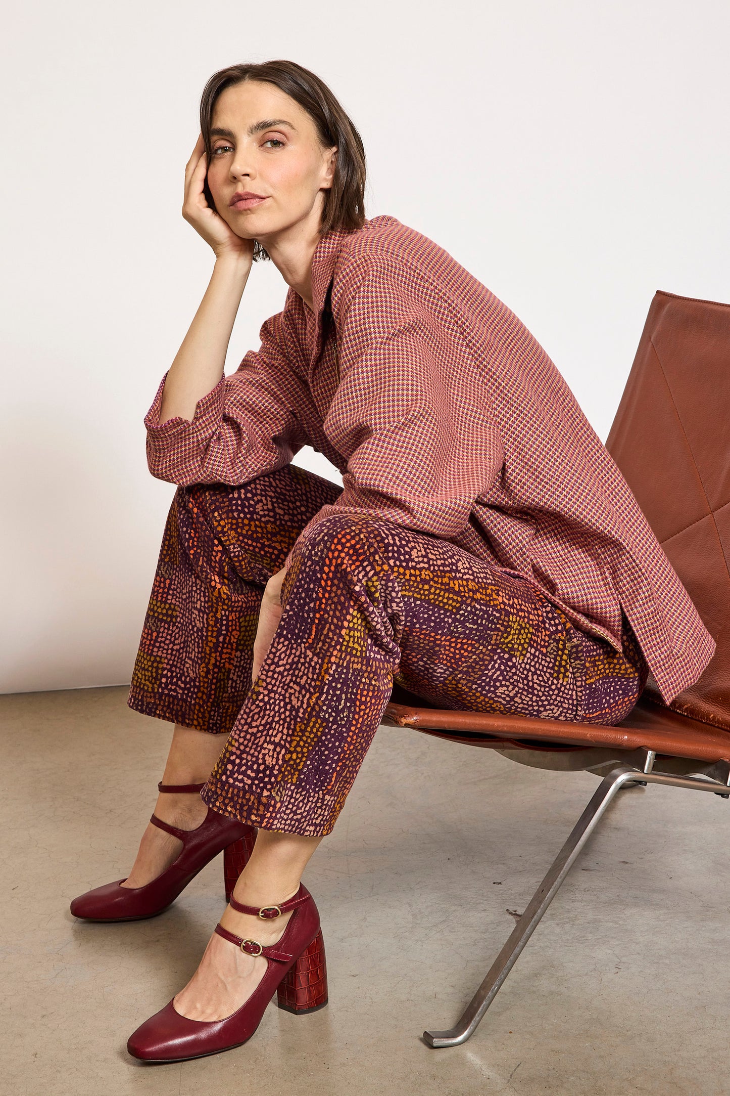 CHEMISE NANTUCKET PILOU CARREAUX MULTICOLORES