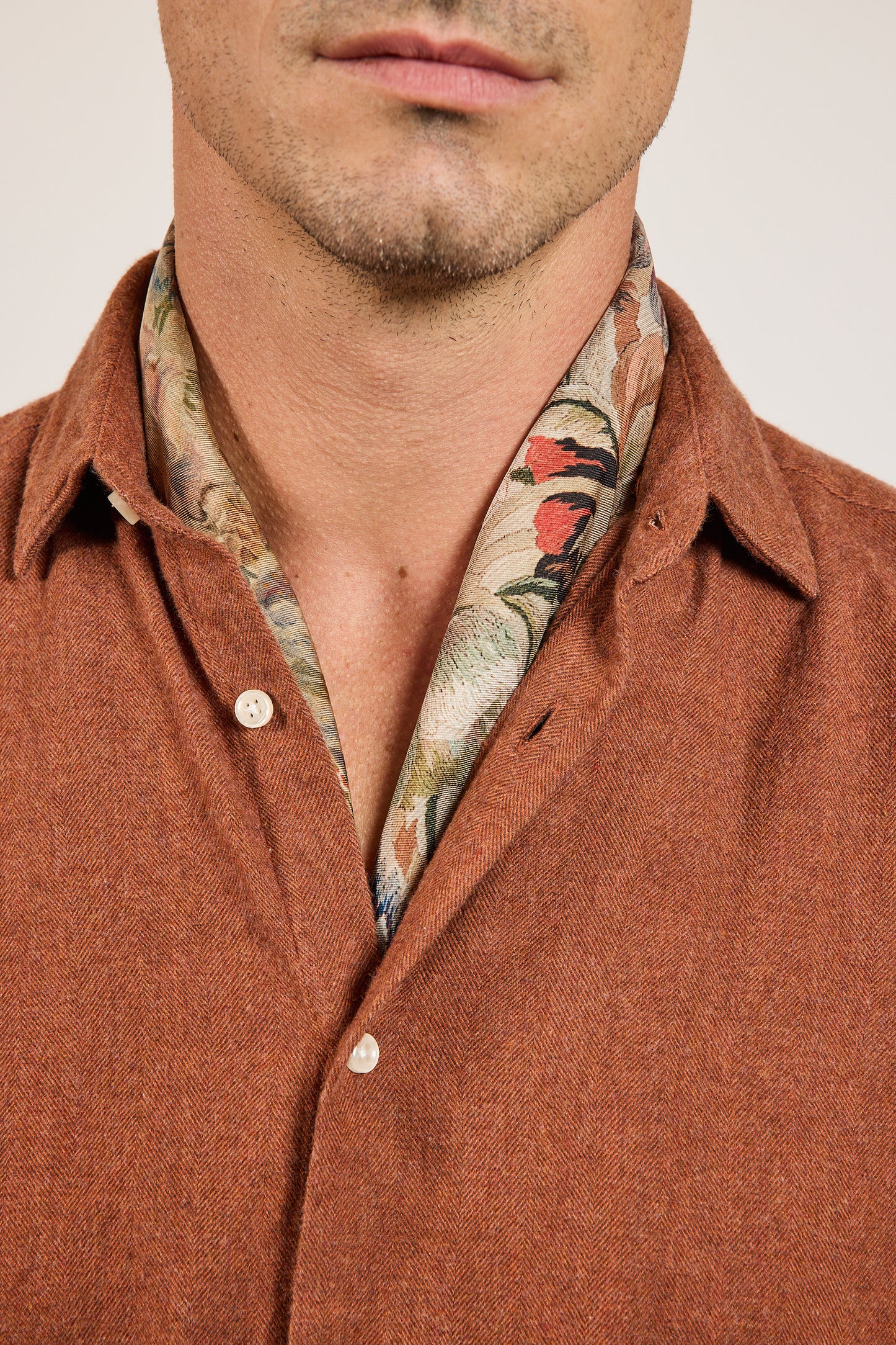 CHEMISE AJUSTÉE PILOU CUIVRE