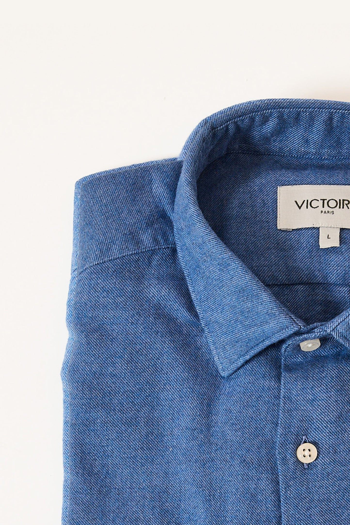 CHEMISE AJUSTÉE PILOU BLEUE