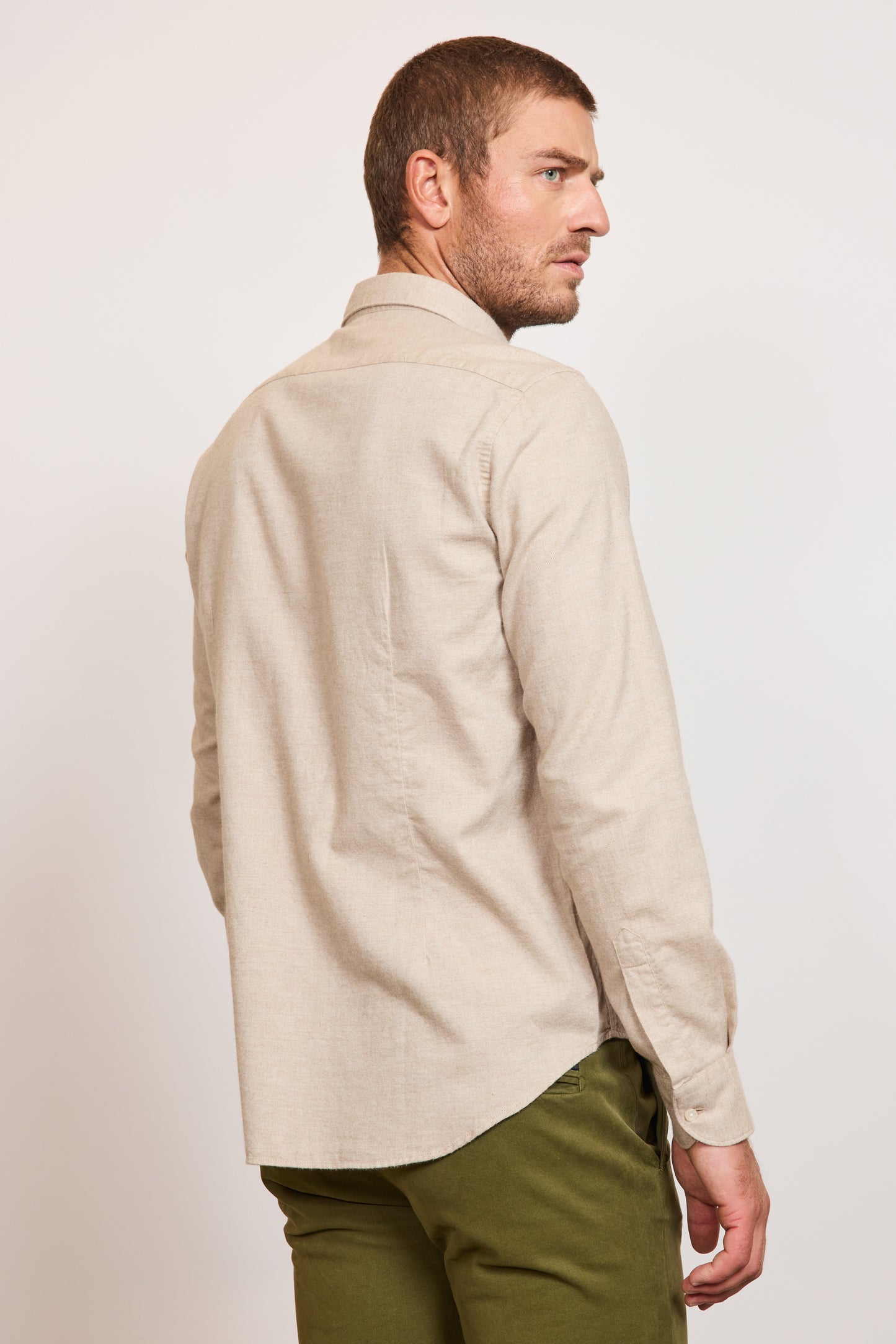 CHEMISE AJUSTÉE CACHEMIRE SABLE