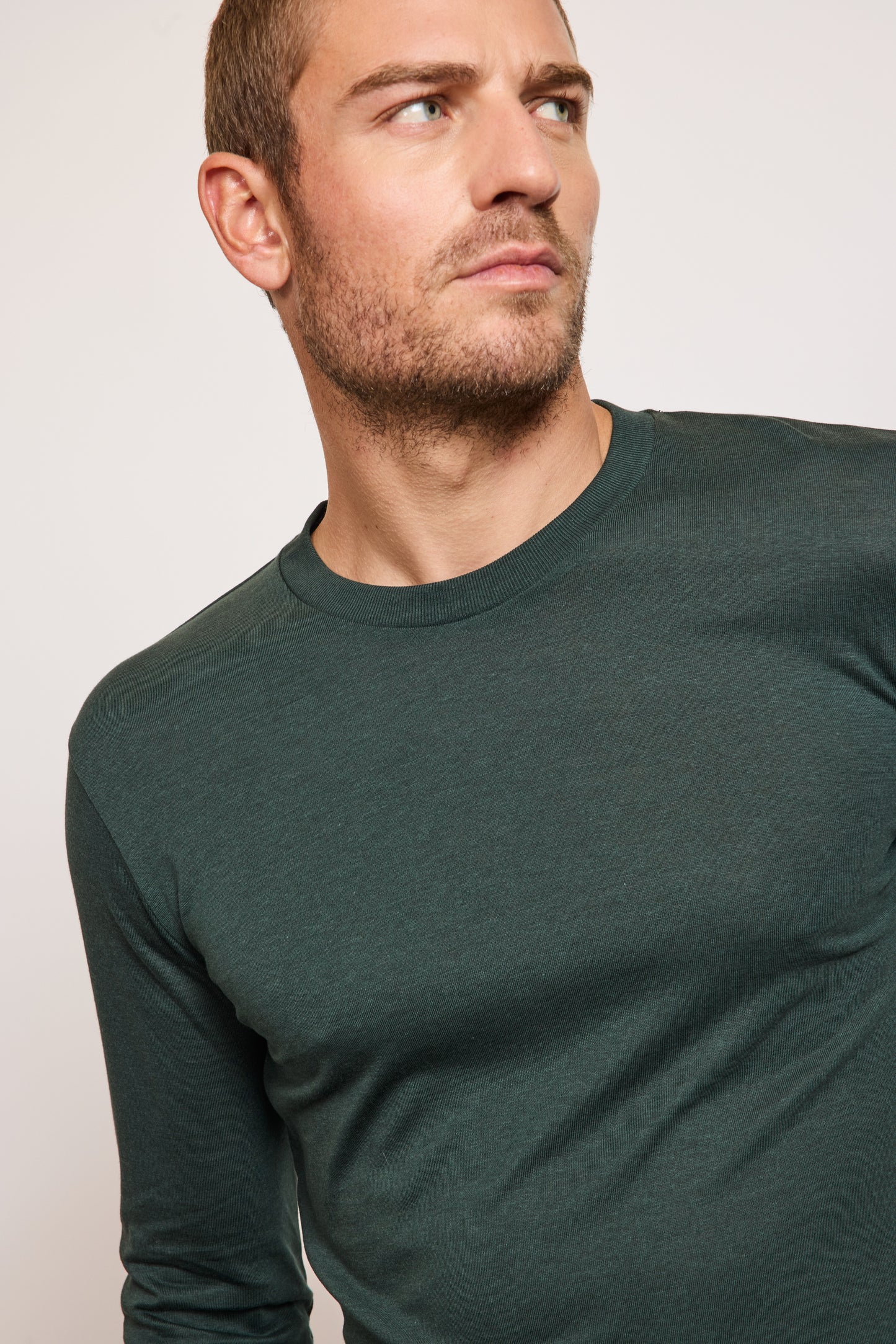 PULL EN LYOCELL ET COTON BOUTEILLE