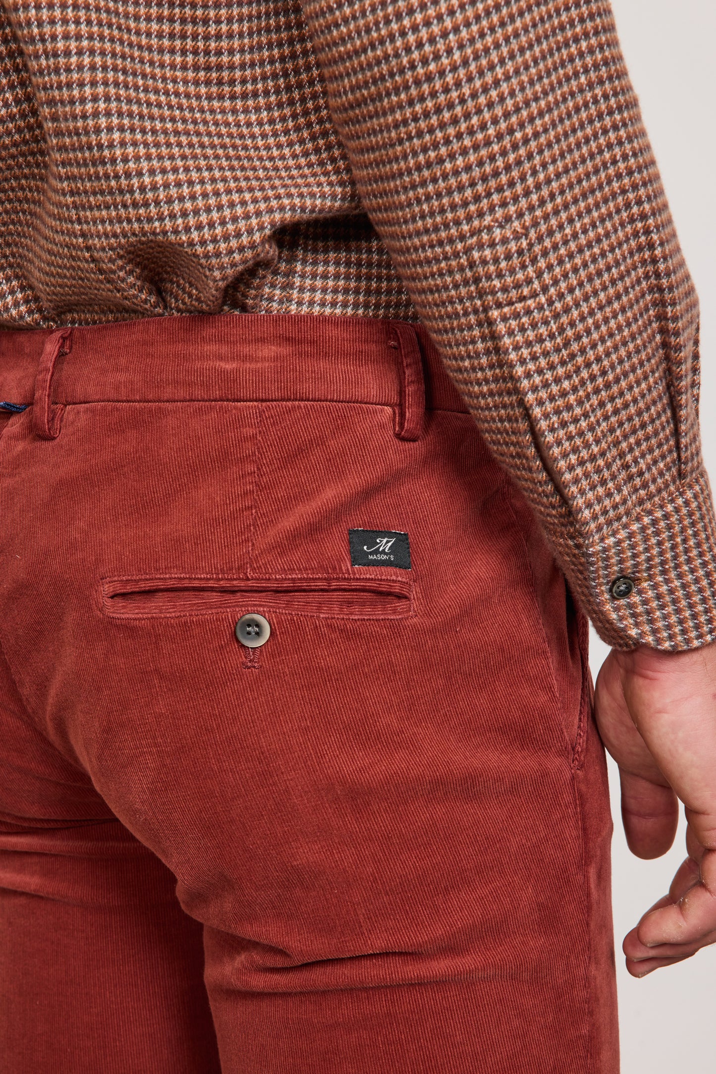 PANTALON VELOURS BORDEAUX