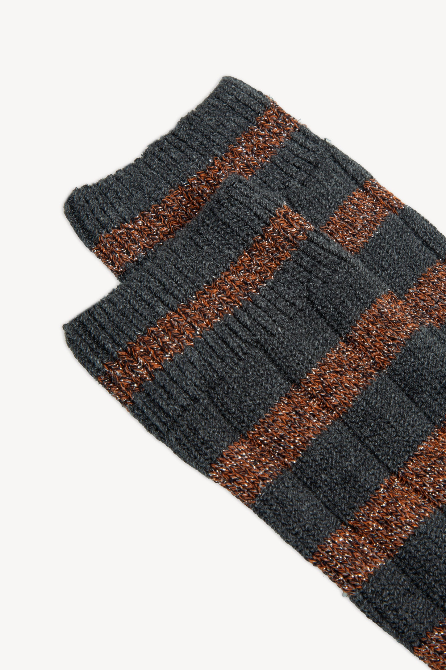 CHAUSSETTES À RAYURES GRIS