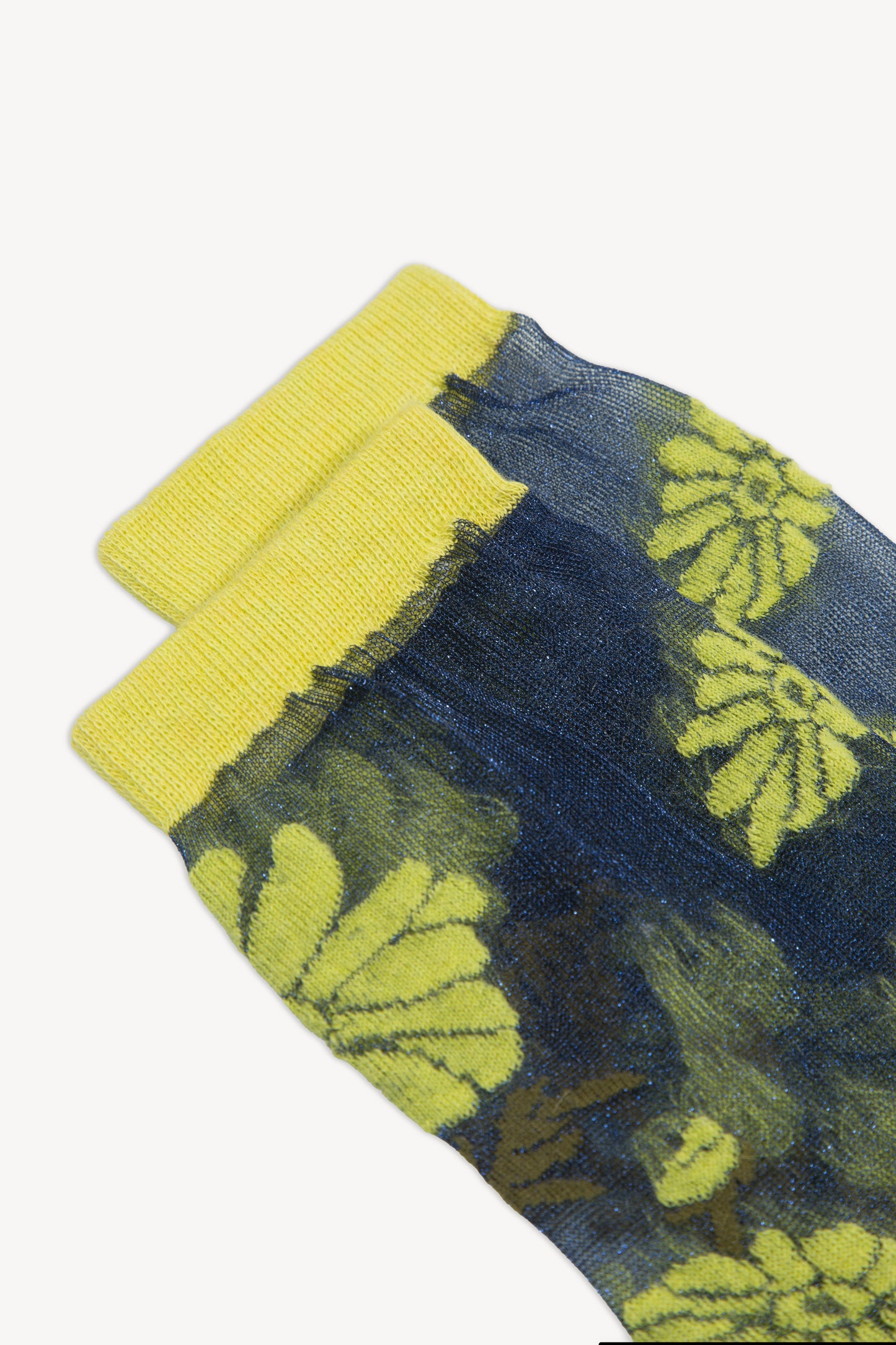 CHAUSSETTES EN RÉSILLE ANIS