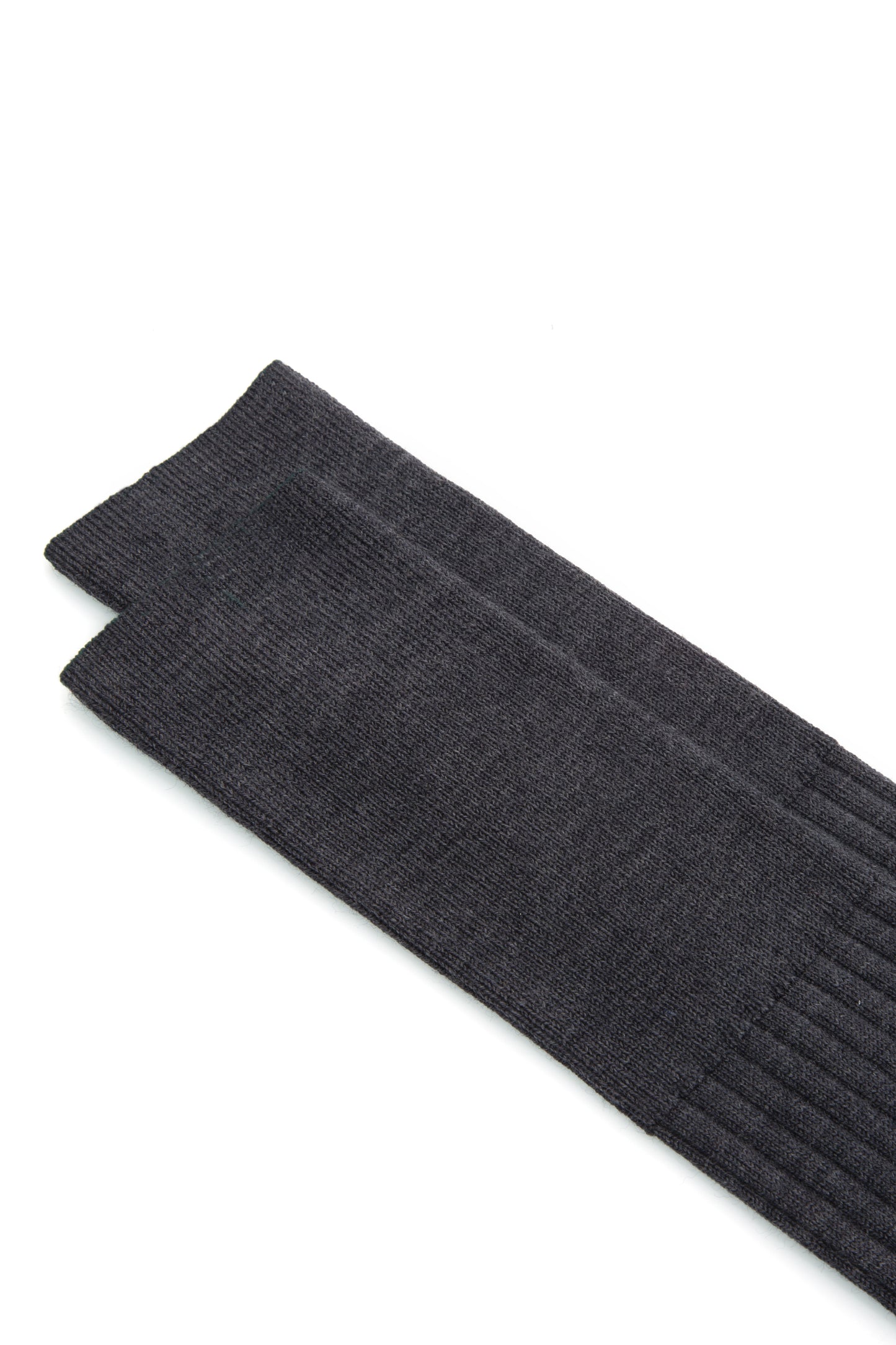CHAUSSETTES HAUTES EN LAINE ANTHRACITE