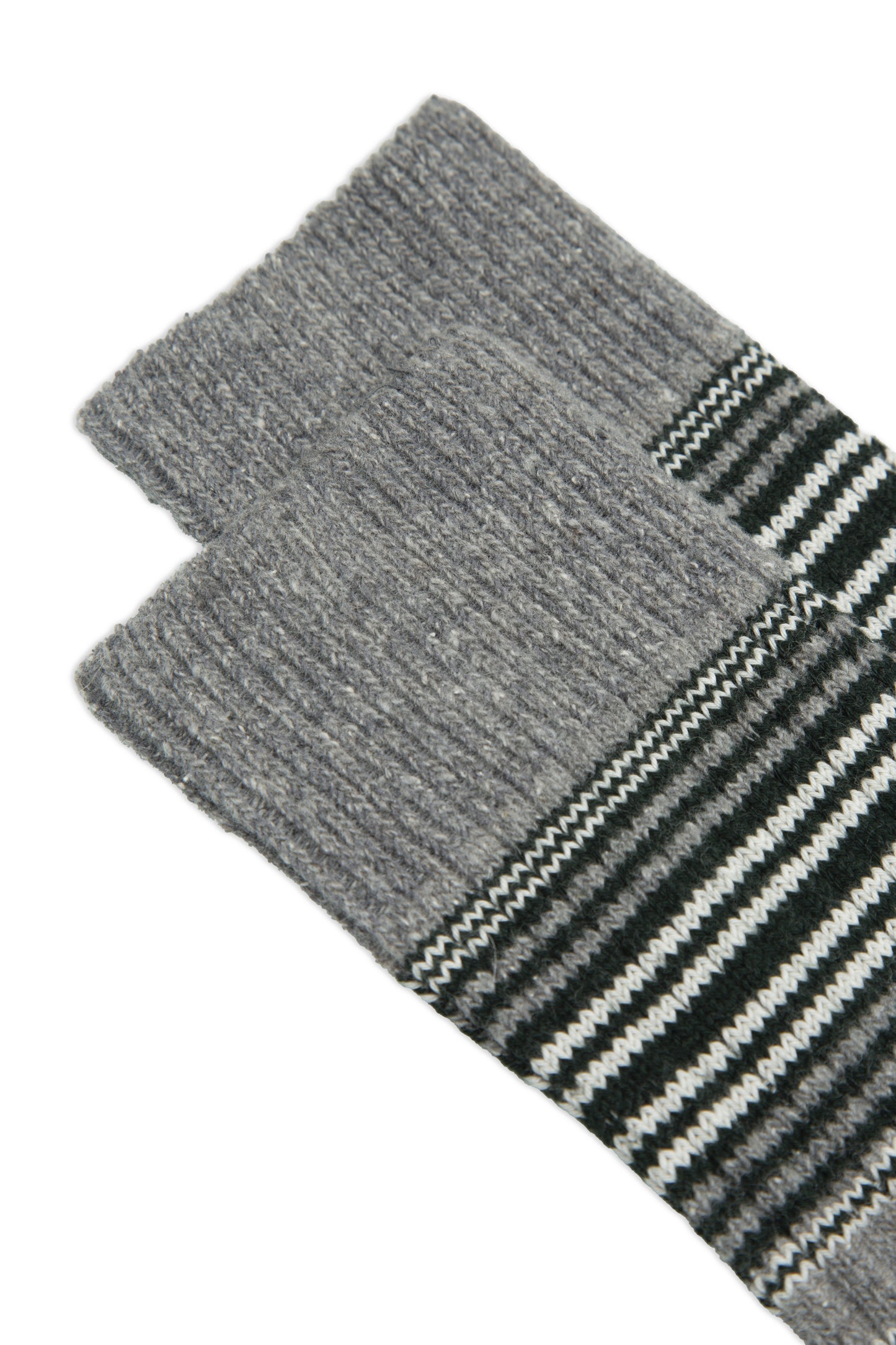 CHAUSSETTES MULTI RAYURES GRIS