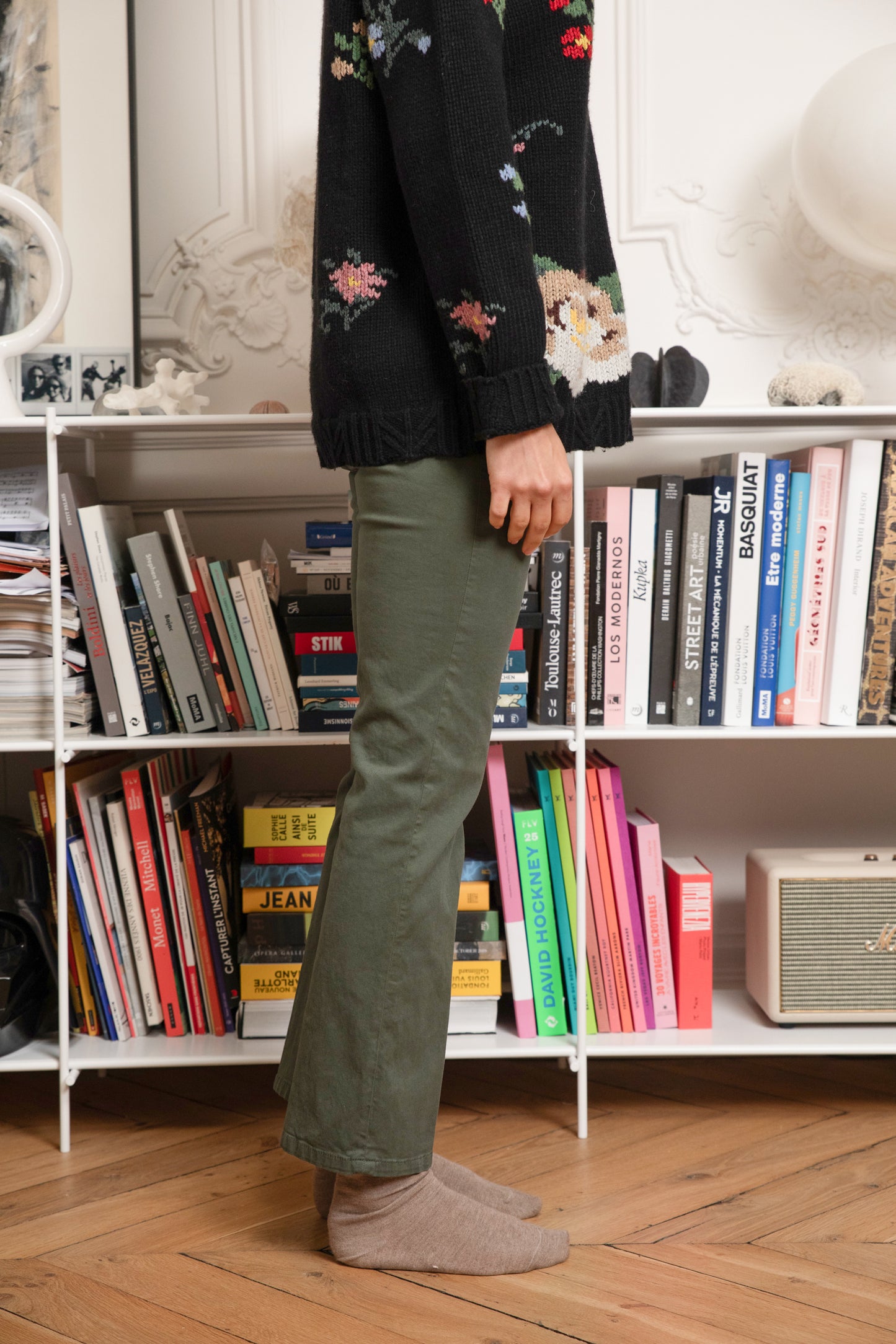 PANTALON EVASÉ PEAU DE PÊCHE PIN