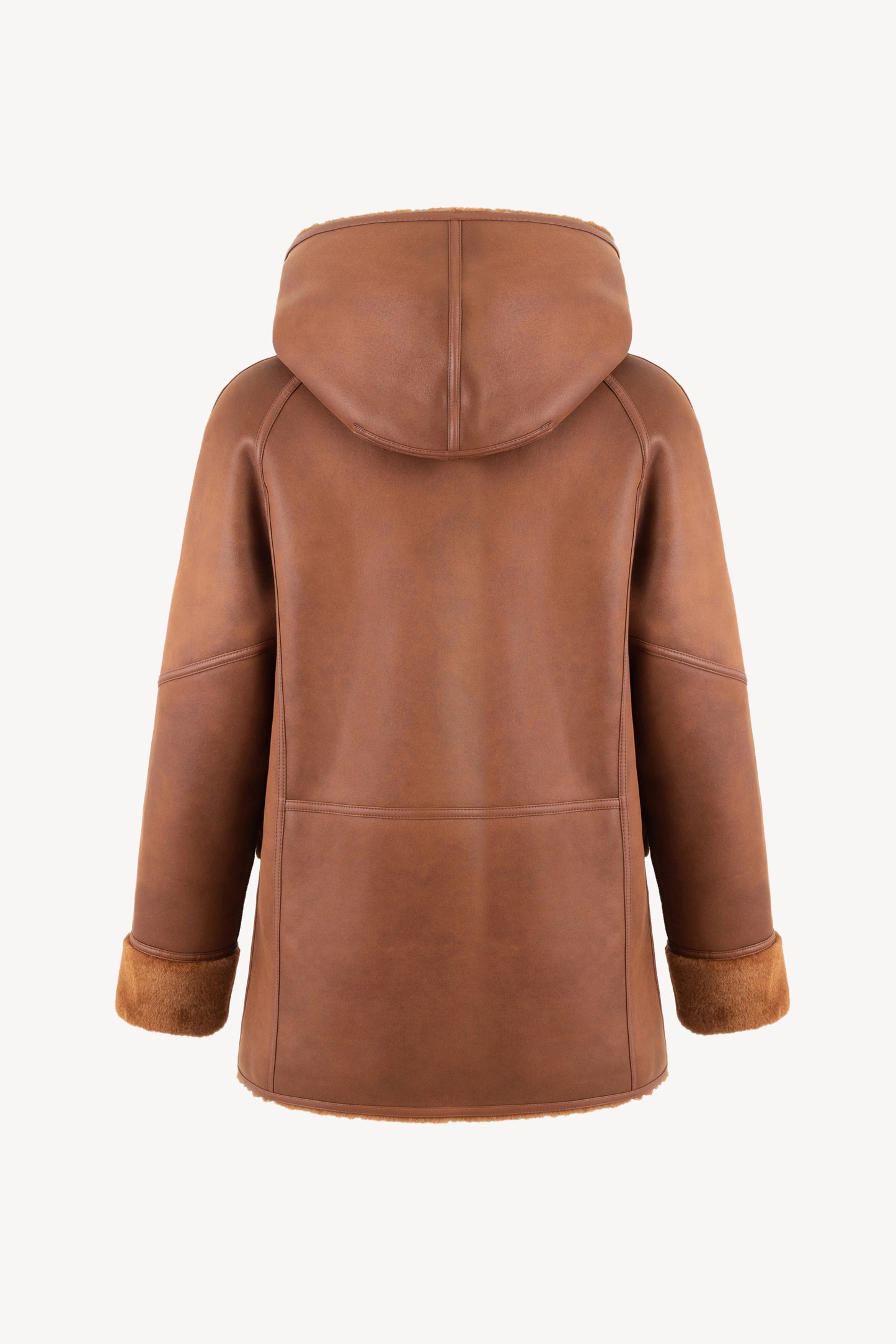 PARKA REVERSIBLE EN FAUX FUR ECUREUIL