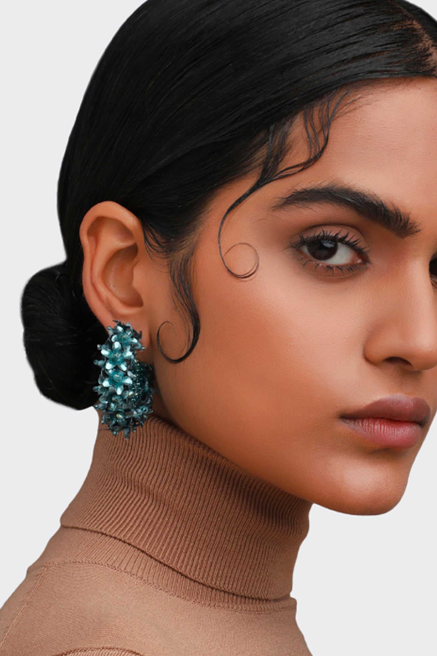 BOUCLE D'OREILLE PéTROLE