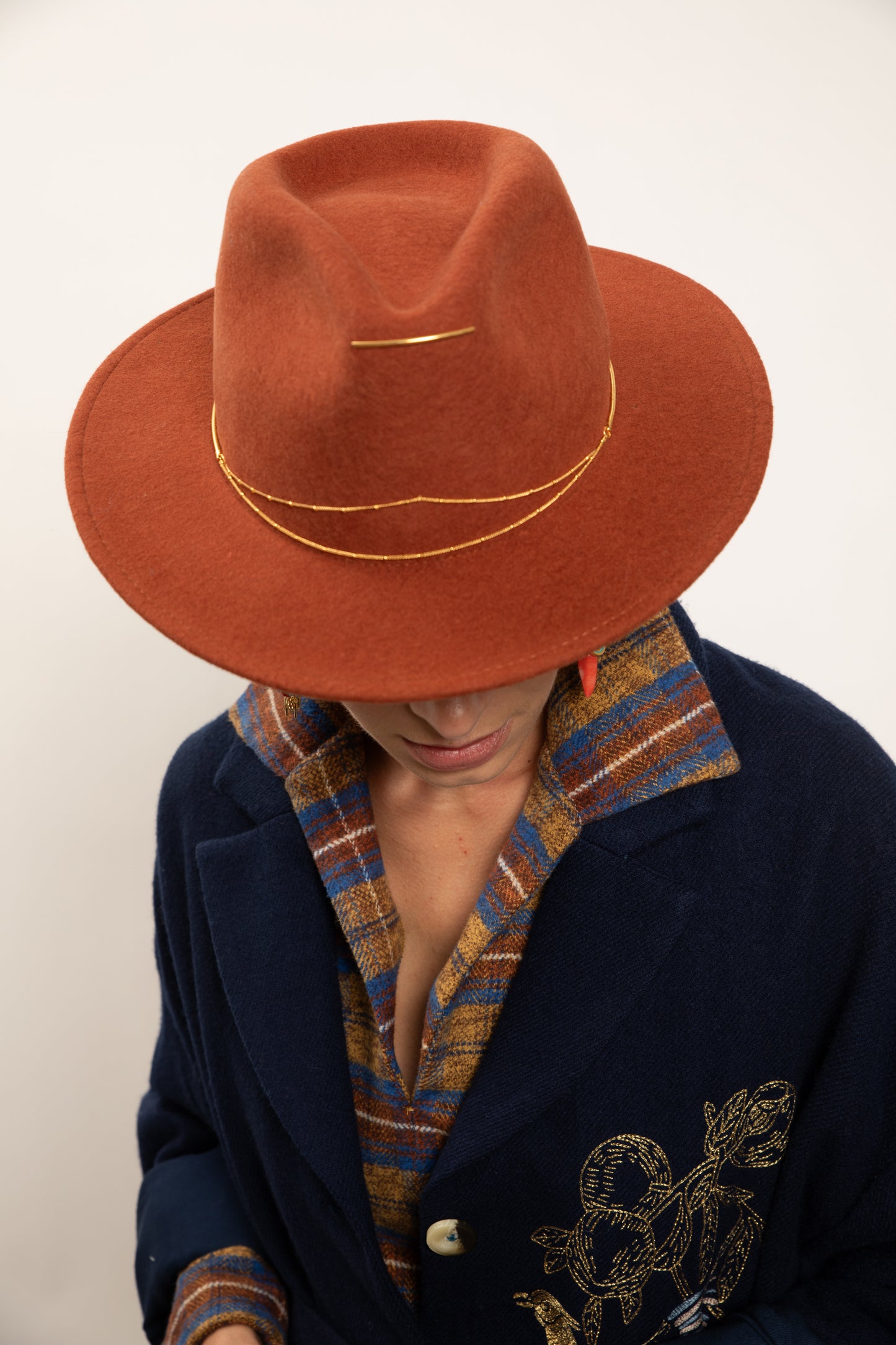 CHAPEAU BIJOU TERRACOTTA