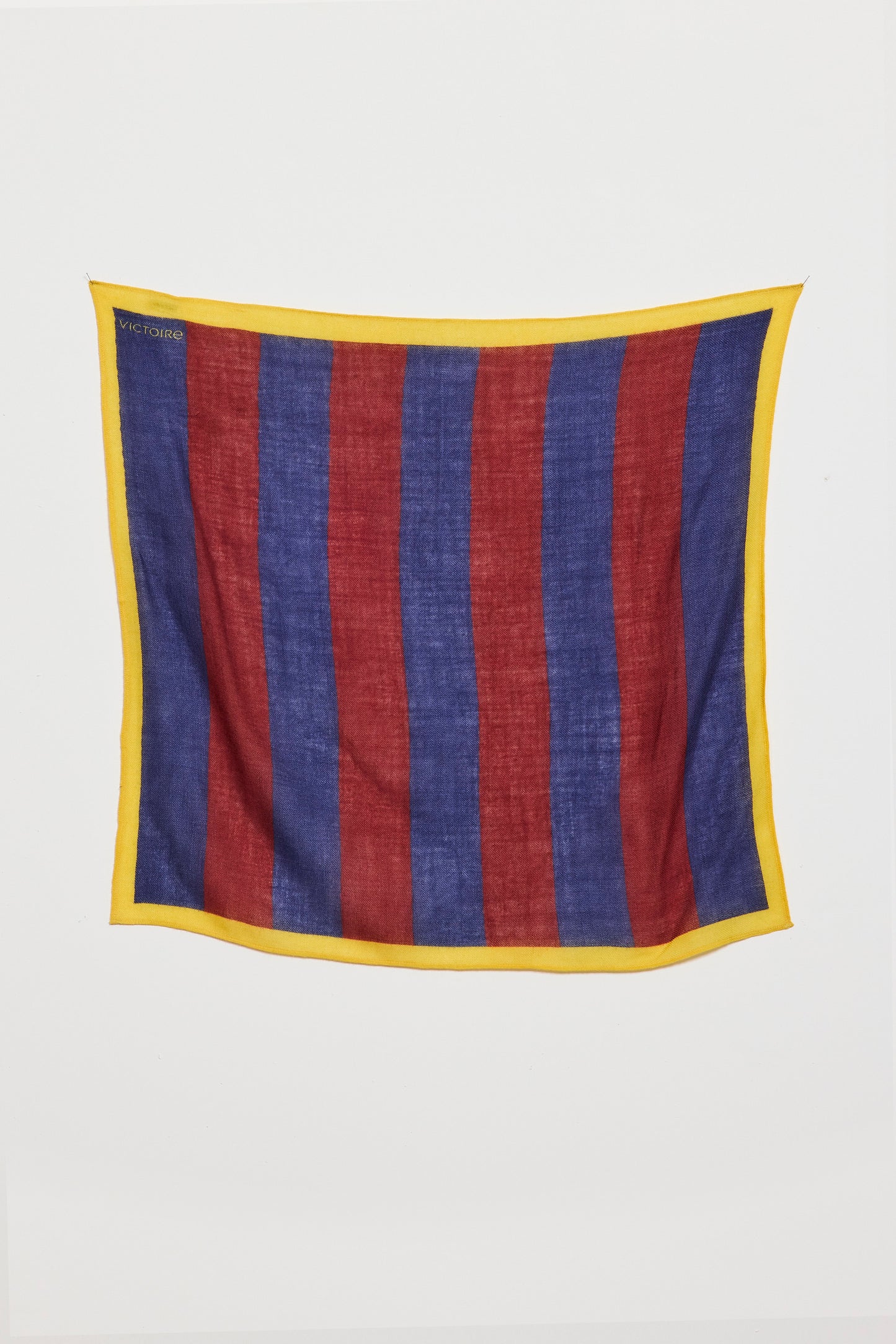 BANDANA RAYÉ EN LAINE MARINE