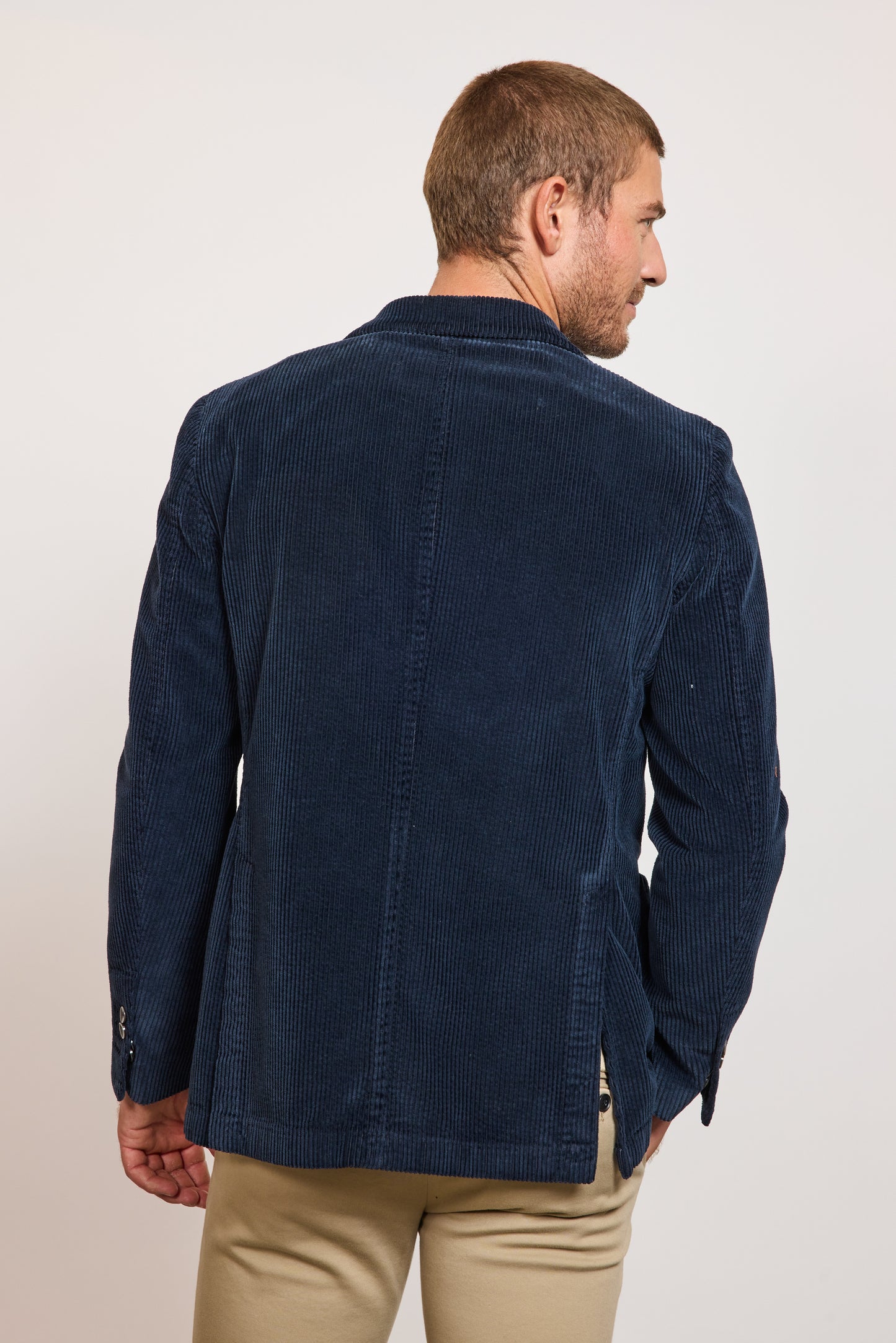 VESTE EN VELOURS MARINE