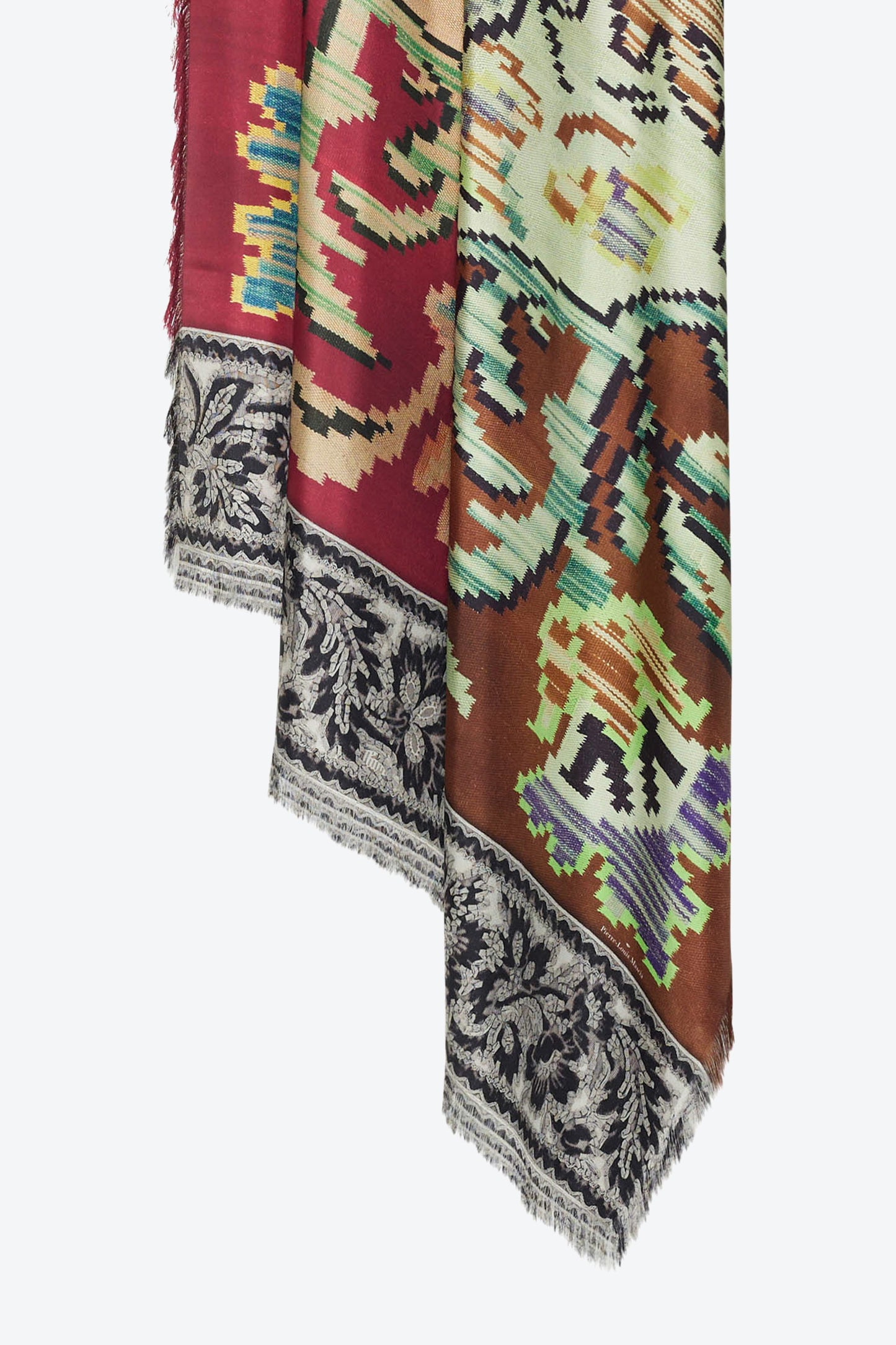 ECHARPE EN SOIE MULTICOLORE