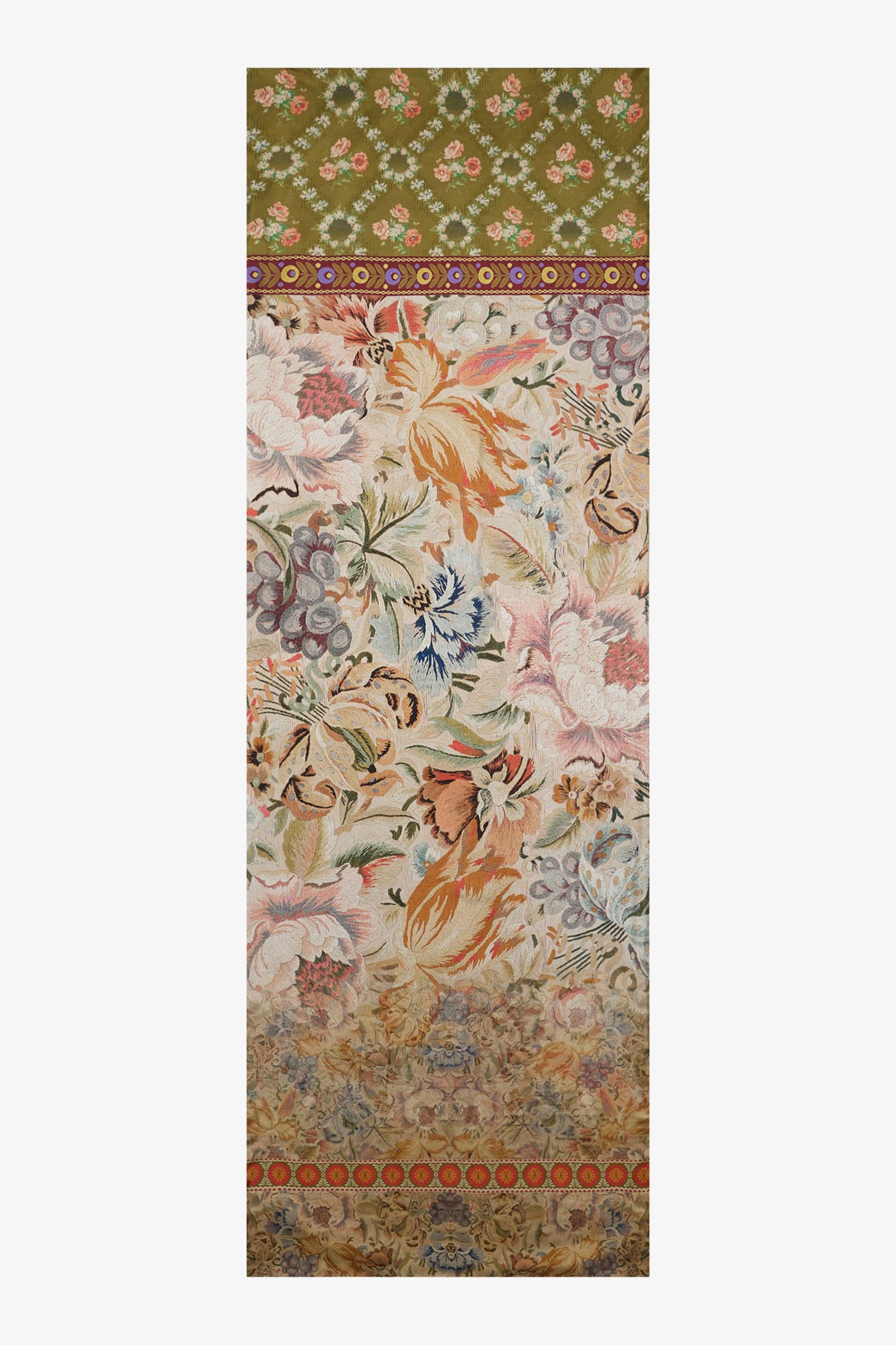 ECHARPE EN SOIE BEIGE