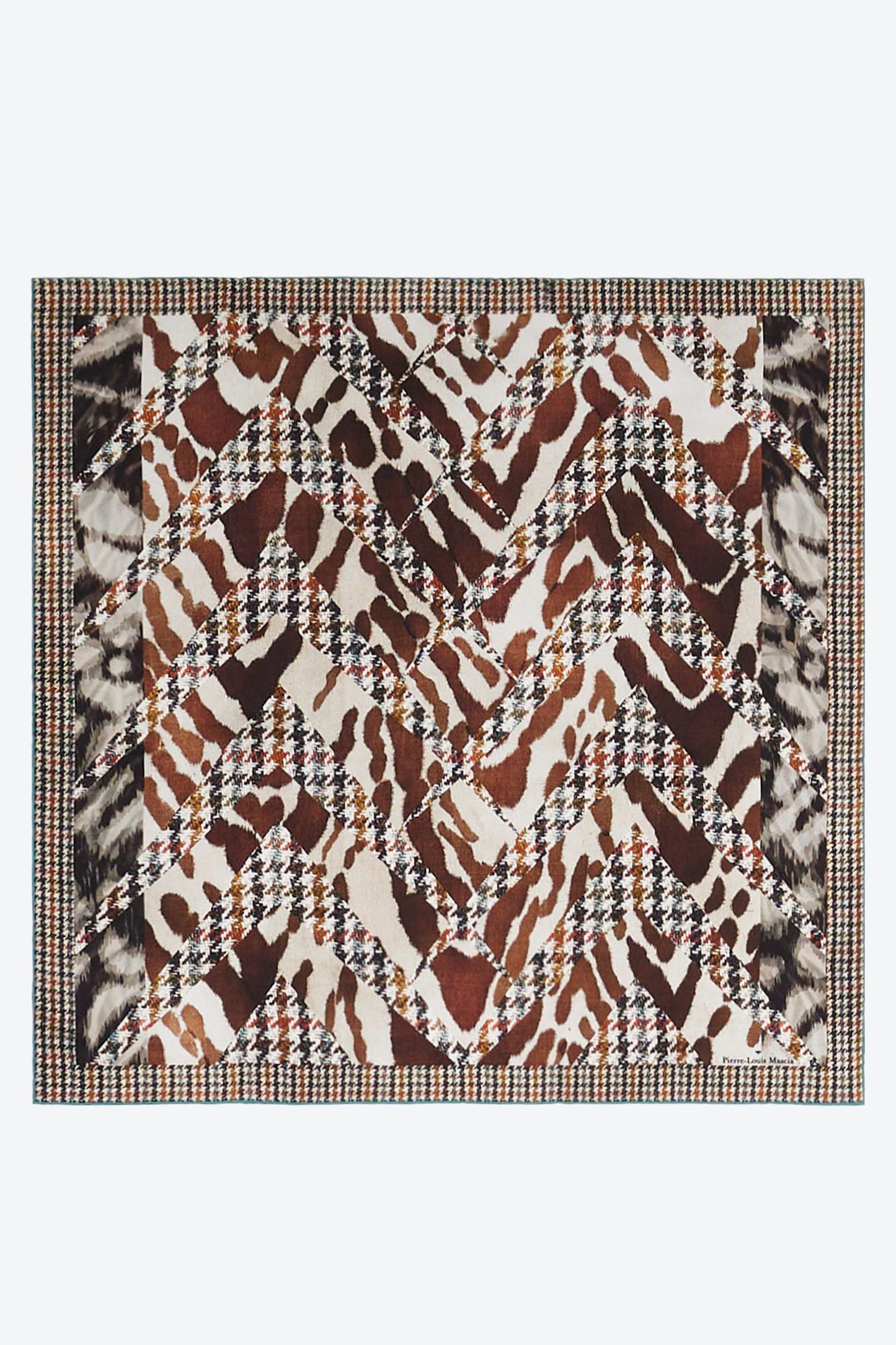 PETIT BANDANA EN SOIE CHOCOLAT