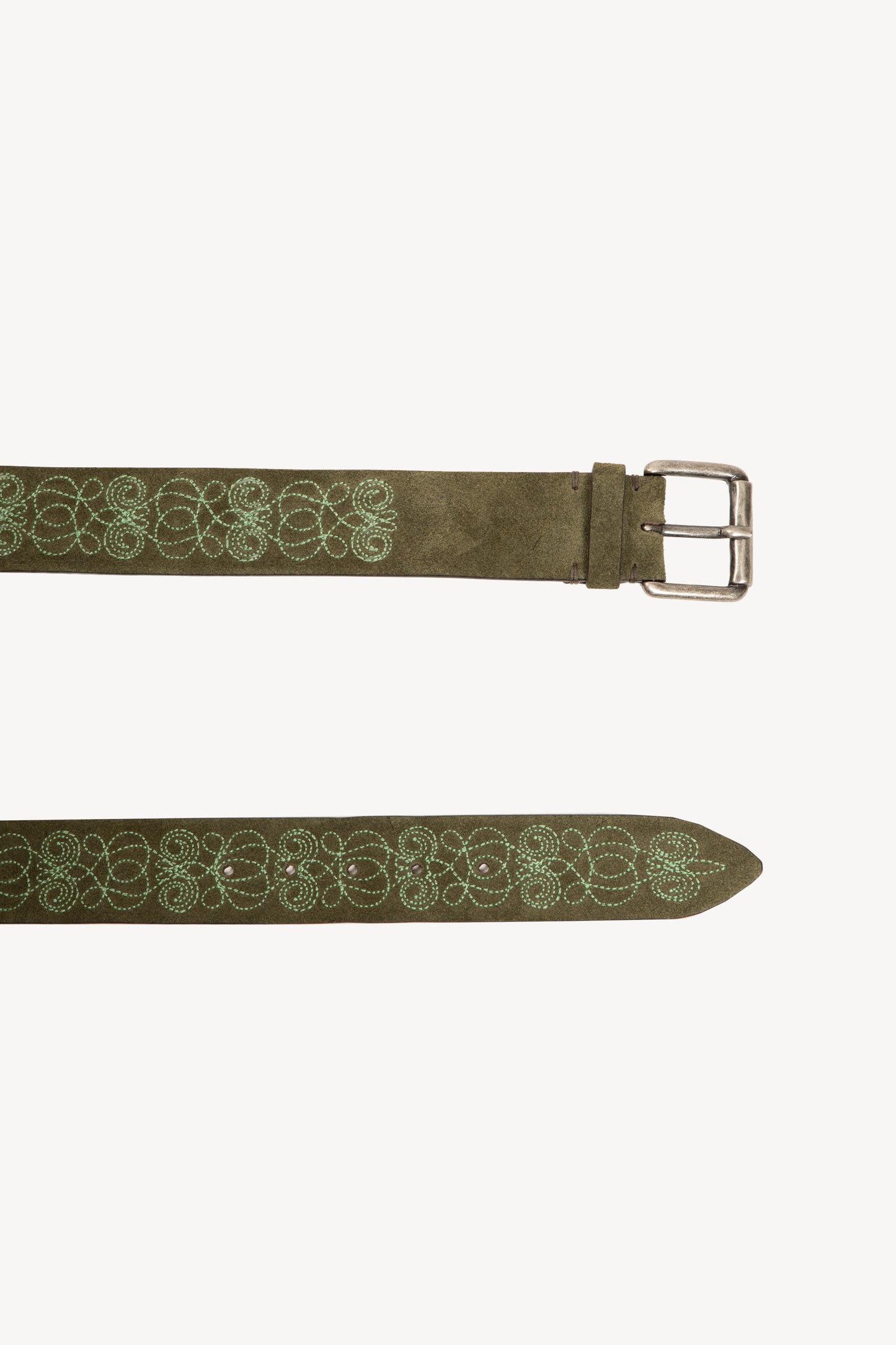 CEINTURE BRODÉE KAKI