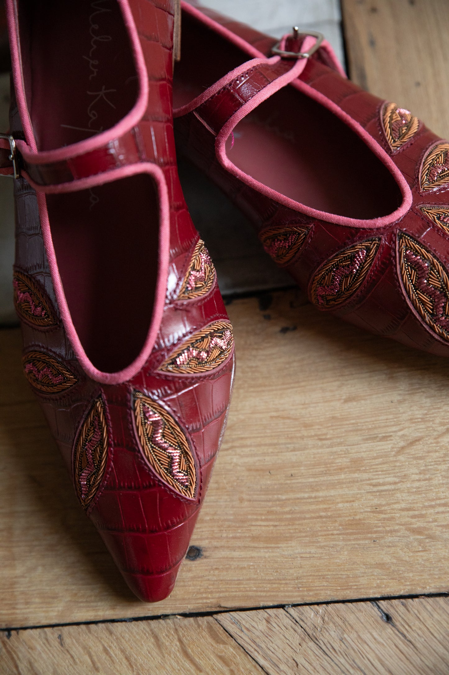 BALLERINES POINTUES BORDEAUX