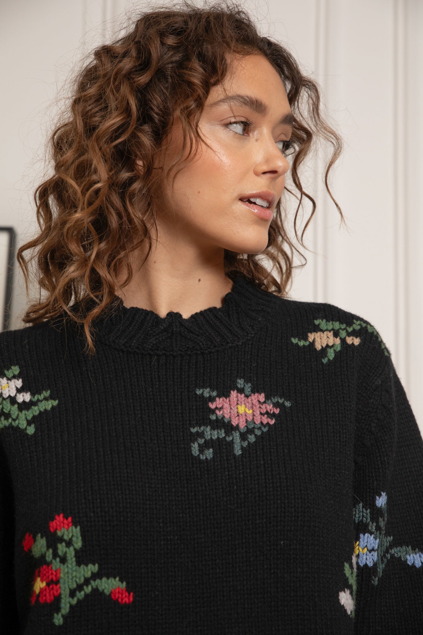 PULL JACQUARD NOIR