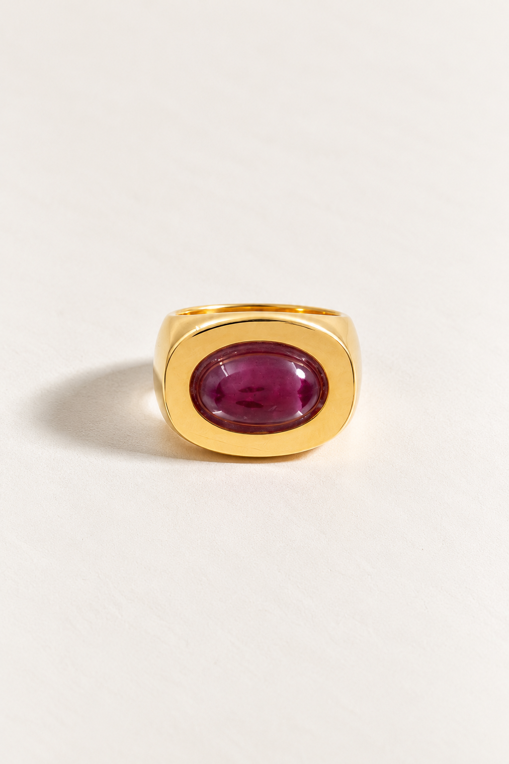 BAGUE UNO OR QUARTZ ROSE