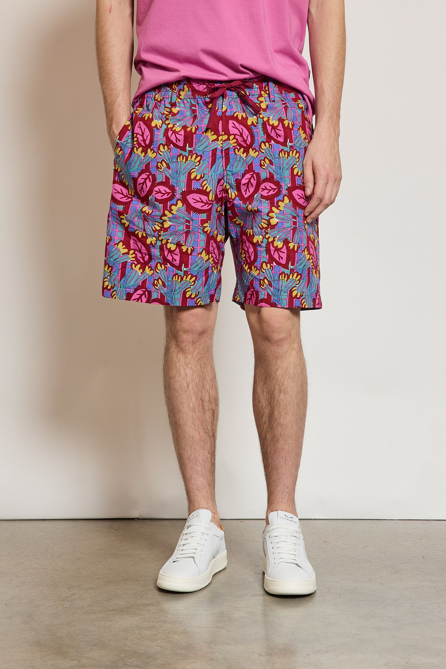 PRINTED BERMUDA SHORTS PINK