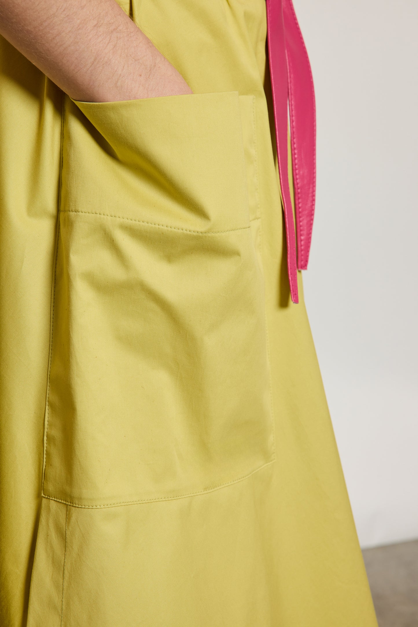 JUPE À POCHES CUMIN