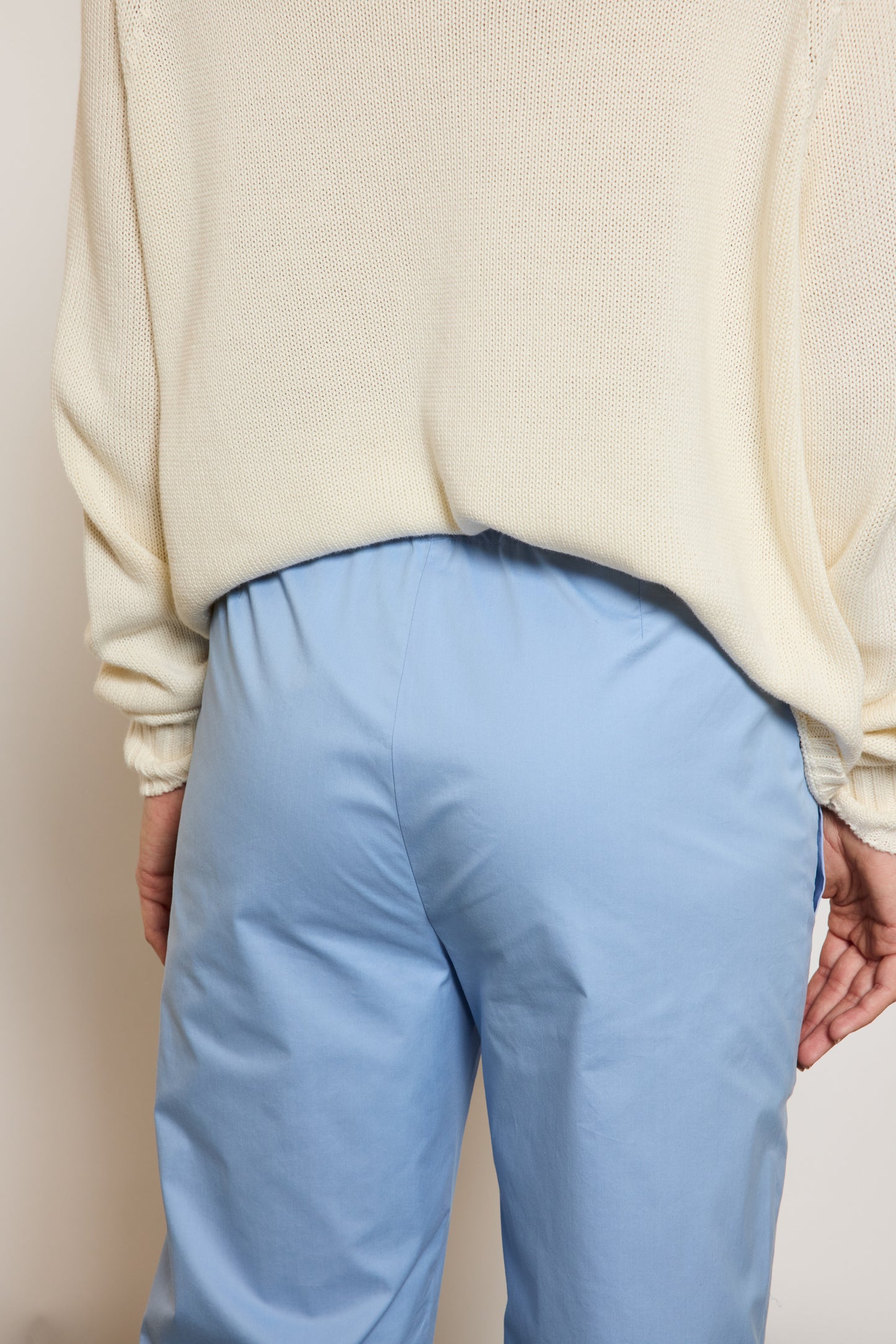 PANTALON CAROTTE BLEU