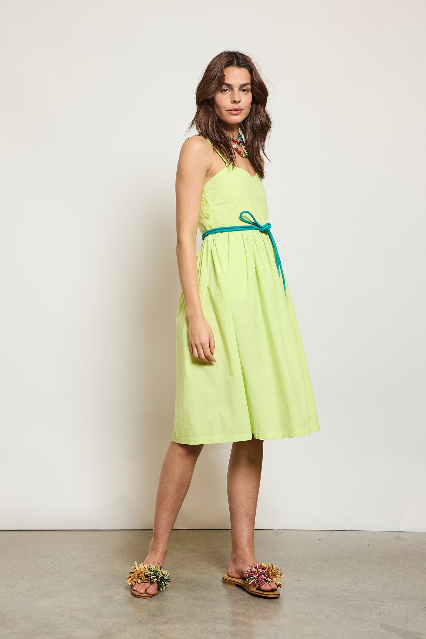 ROBE À BRETELLES LIME