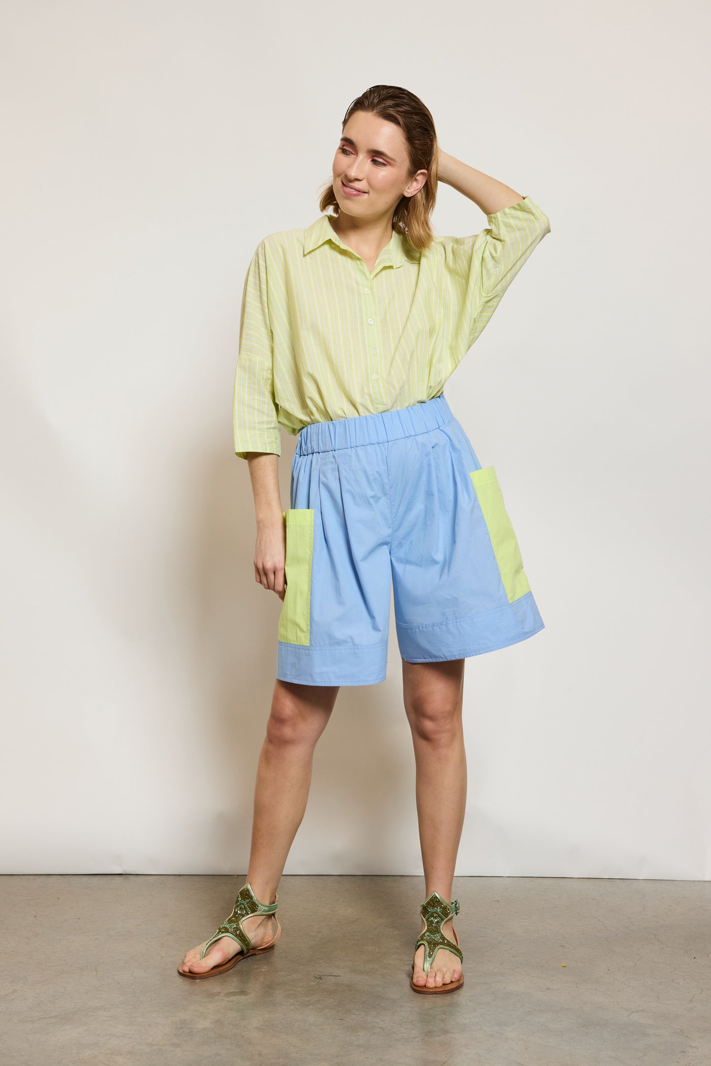 BERMUDA BICOLORE BLEU