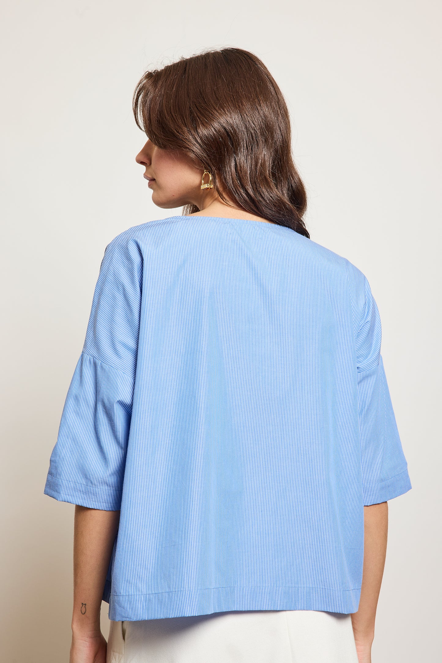 T-SHIRT BIJOUX BLEU