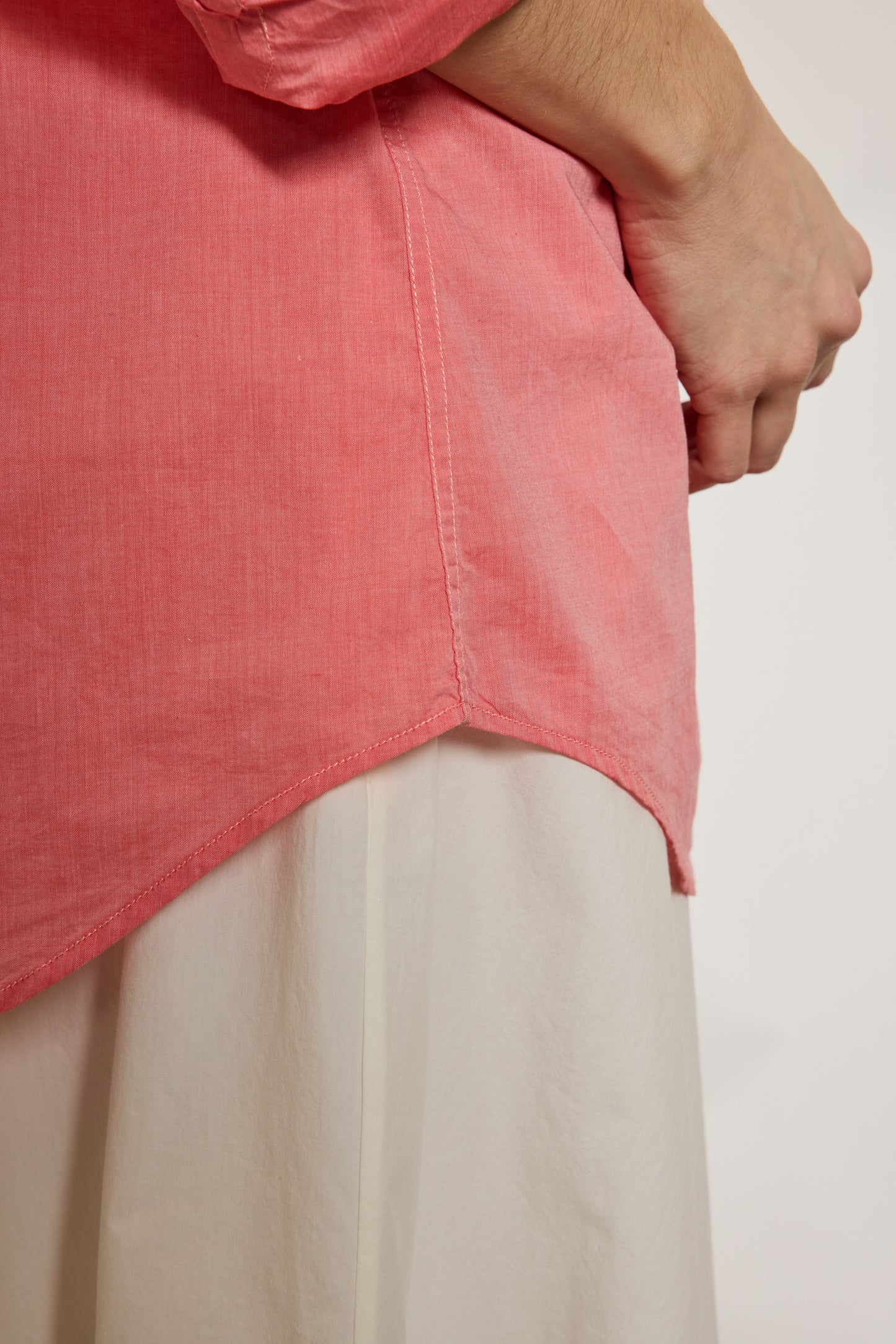 CHEMISE PORTOFINO EN VOILE FRAISE