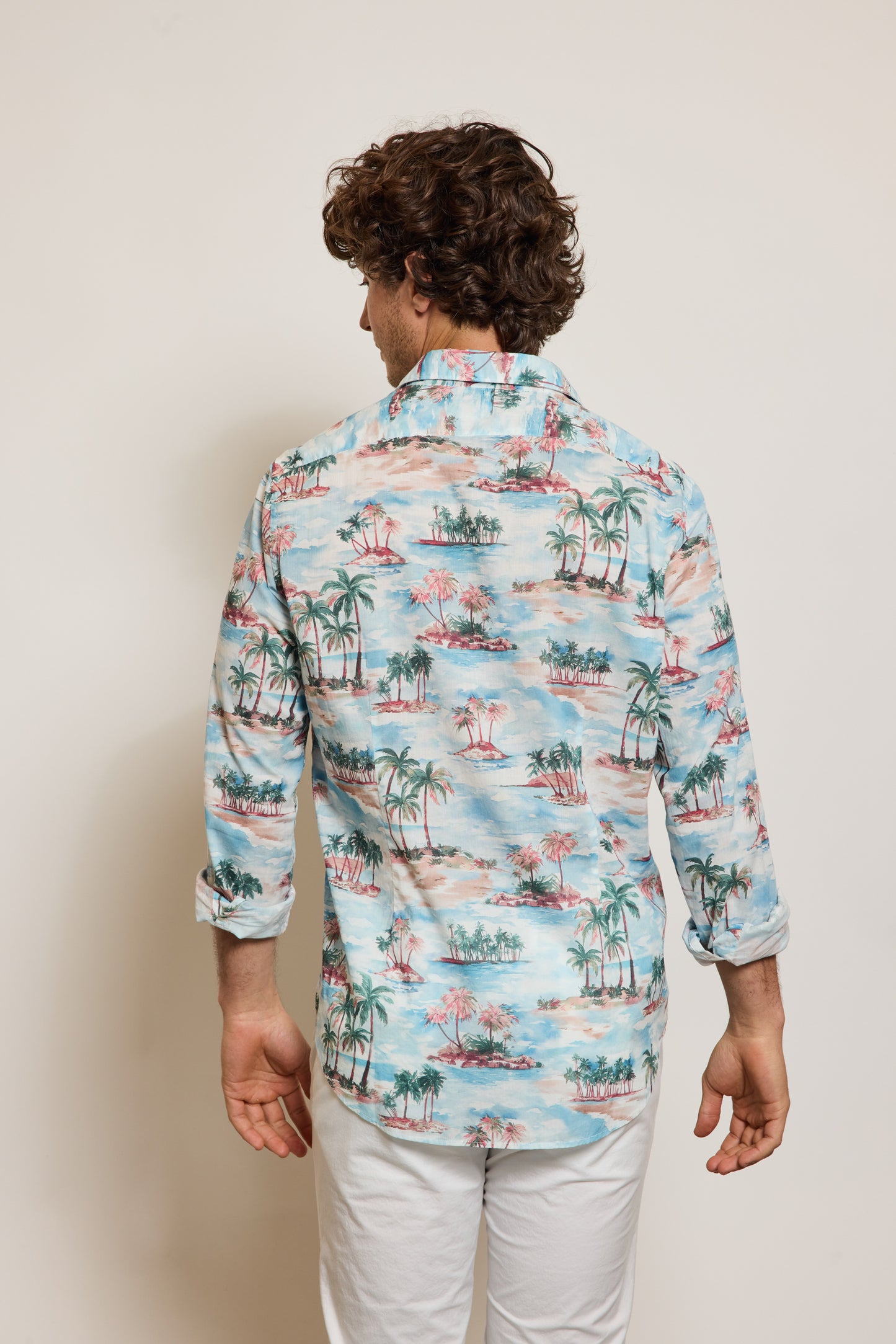 SEMI SLIM SHIRT PALM TREES