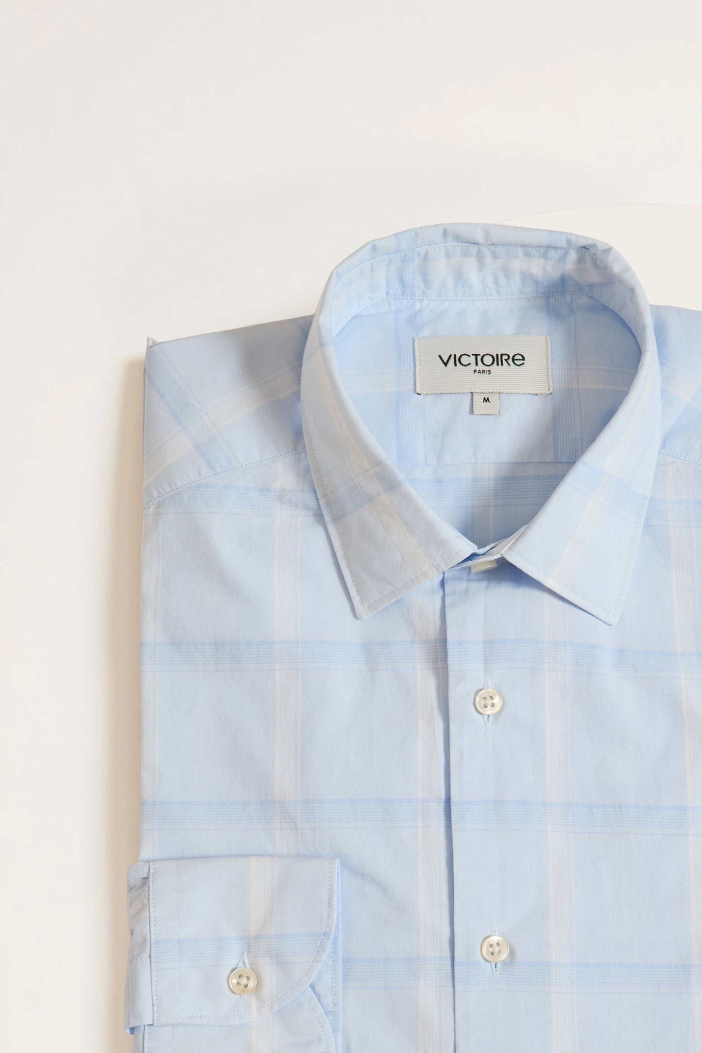 CHEMISE AJUSTÉE MAXI CARREAUX CIEL